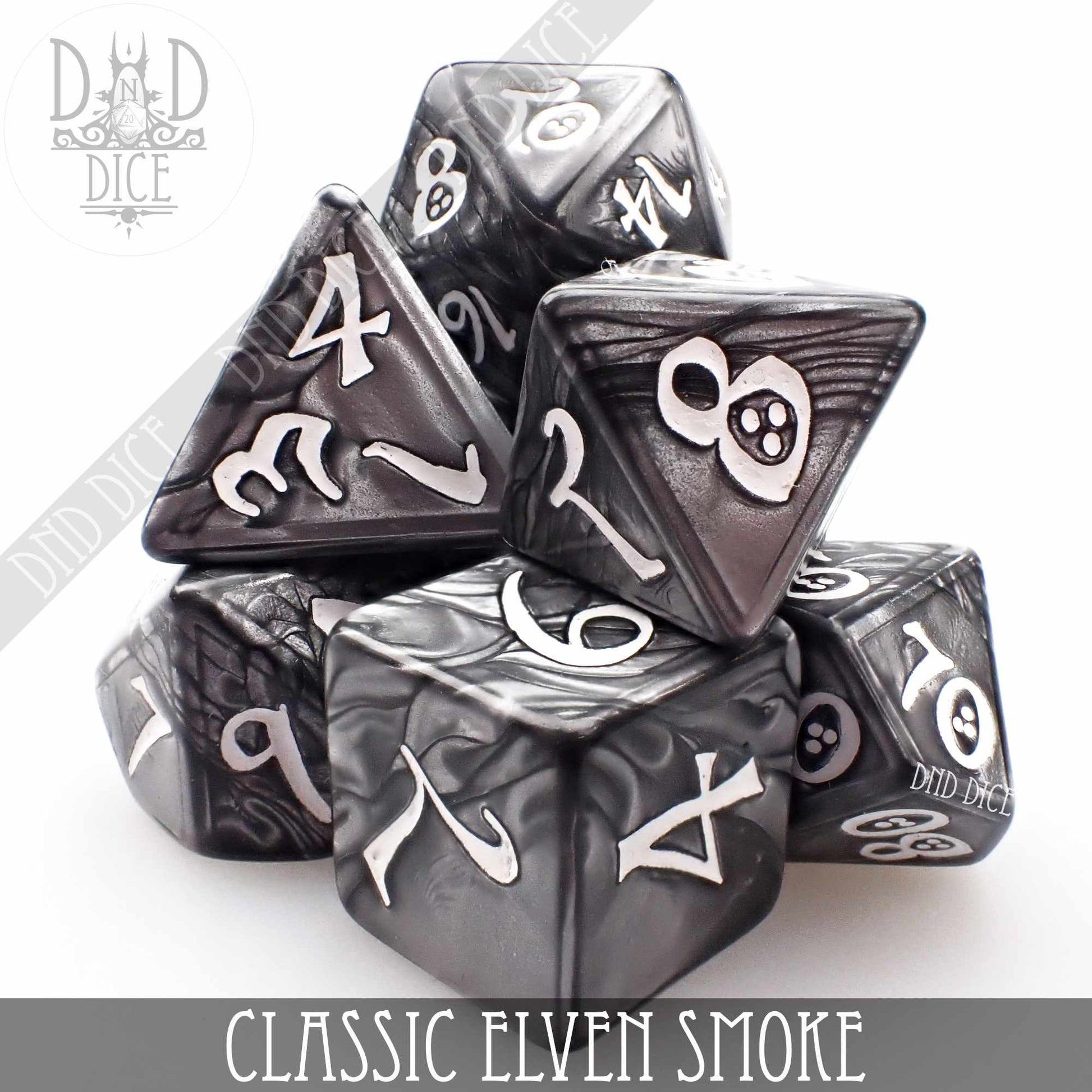 Classic Smoke Dice Set - Premium Dice Sets & Games from DND DICE - Just $7! Shop now at Game Crave Tournament Store