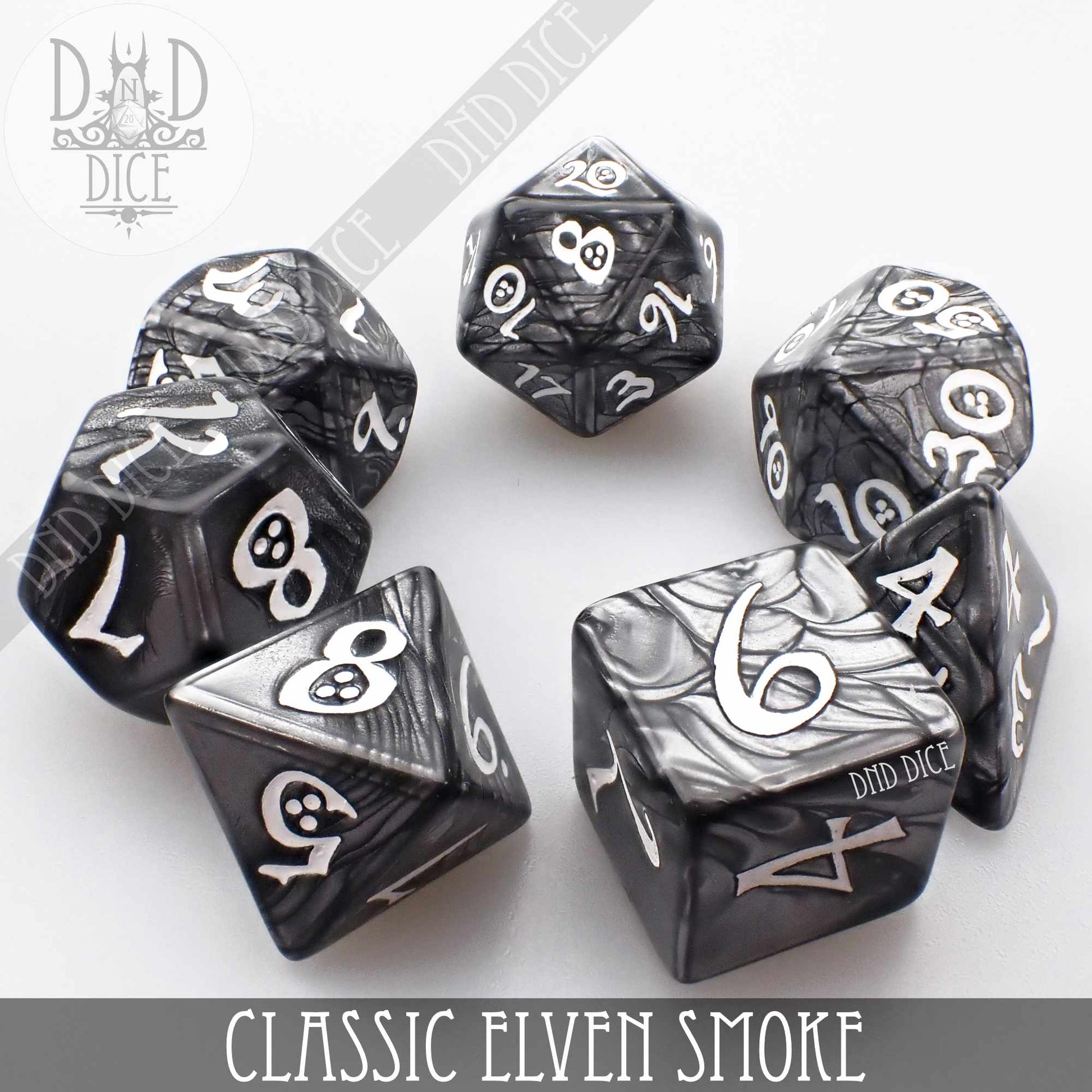 Classic Smoke Dice Set - Premium Dice Sets & Games from DND DICE - Just $7! Shop now at Game Crave Tournament Store