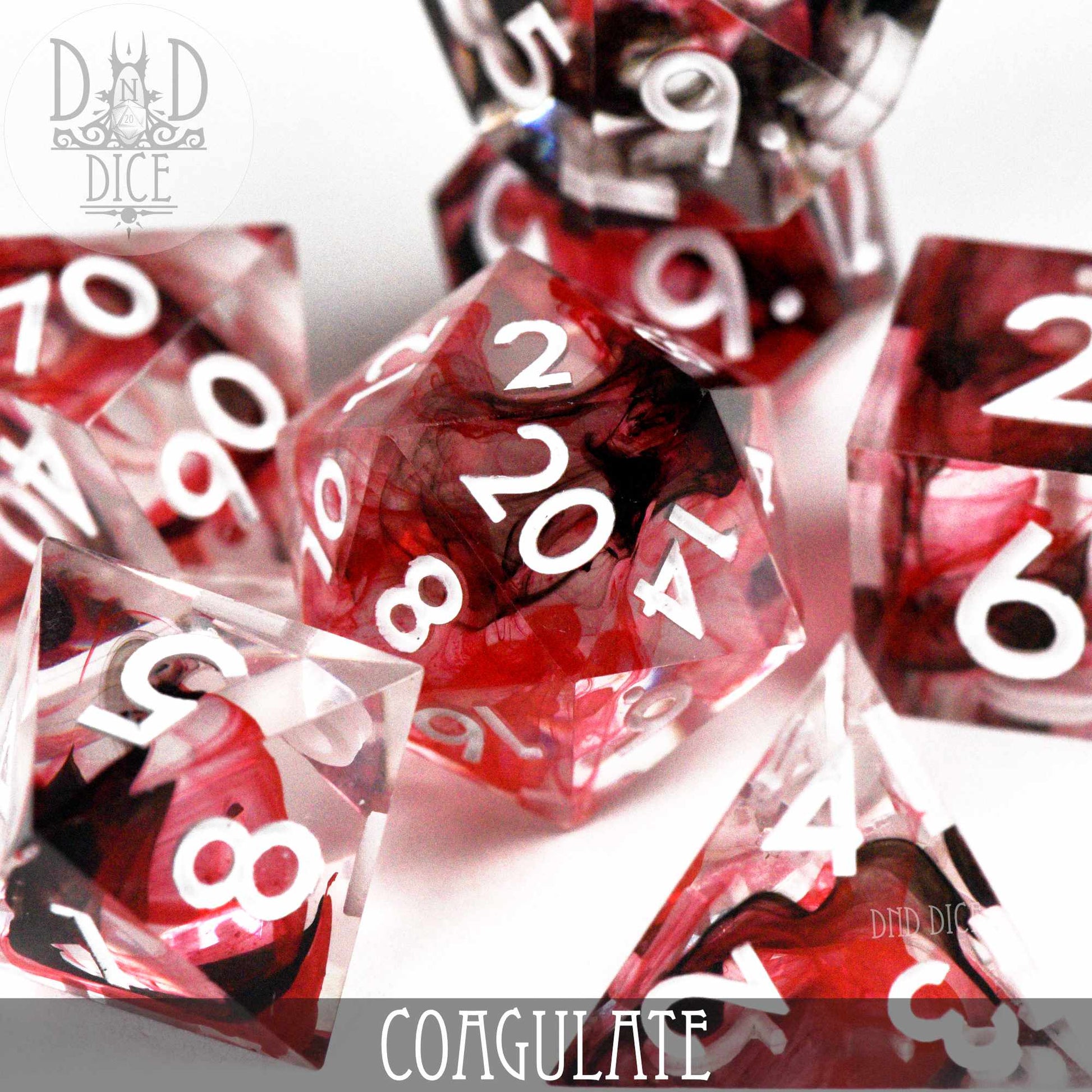 Coagulate Handmade Dice Set - Premium Dice Sets & Games from DND DICE - Just $35! Shop now at Game Crave Tournament Store