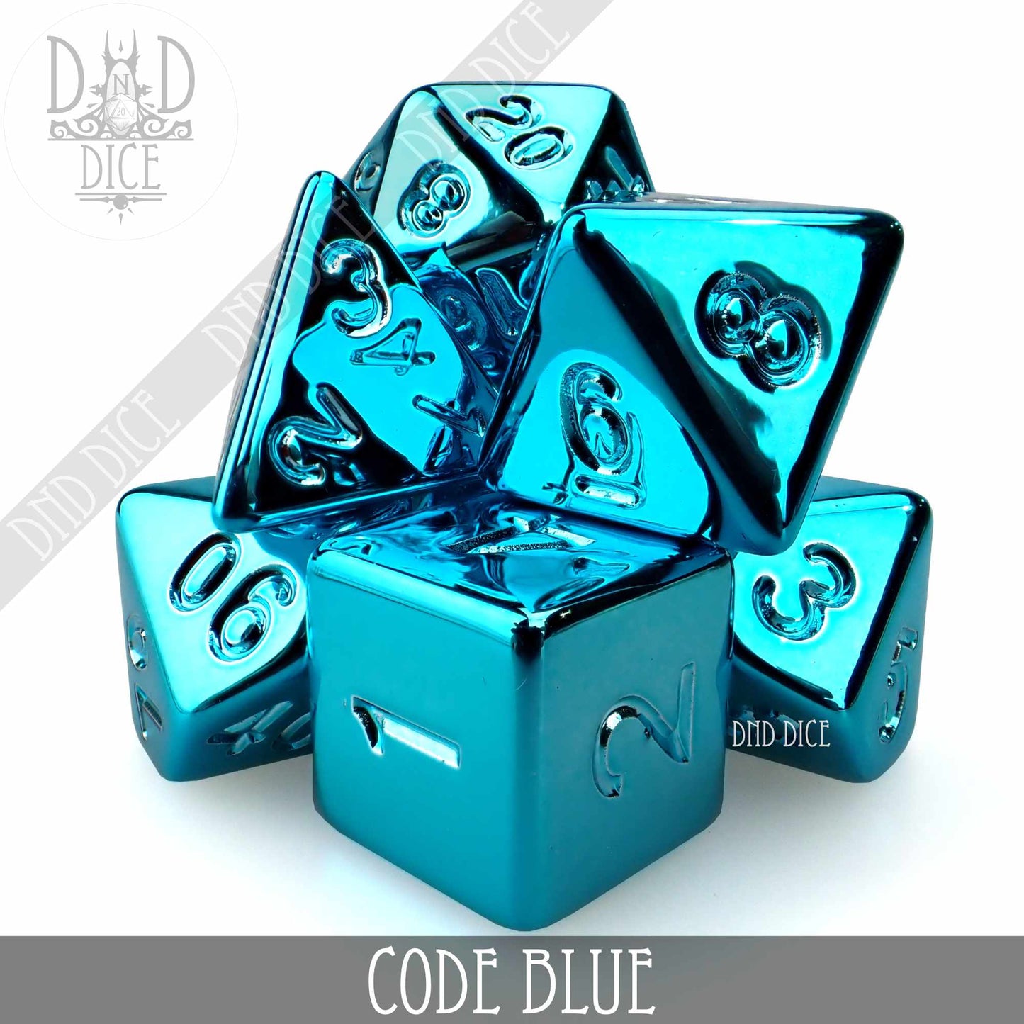 Code Blue Dice Set - Premium Dice Sets & Games from DND DICE - Just $9! Shop now at Game Crave Tournament Store