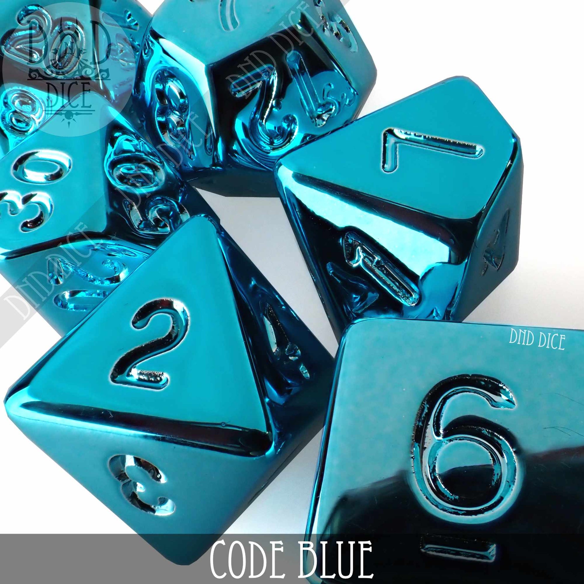 Code Blue Dice Set - Premium Dice Sets & Games from DND DICE - Just $9! Shop now at Game Crave Tournament Store