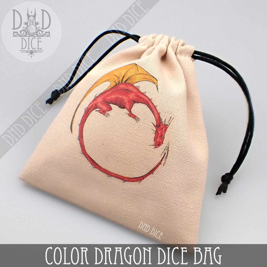 Color Dragon Dice Bag - Premium Dice Sets & Games from DND DICE - Just $11! Shop now at Game Crave Tournament Store