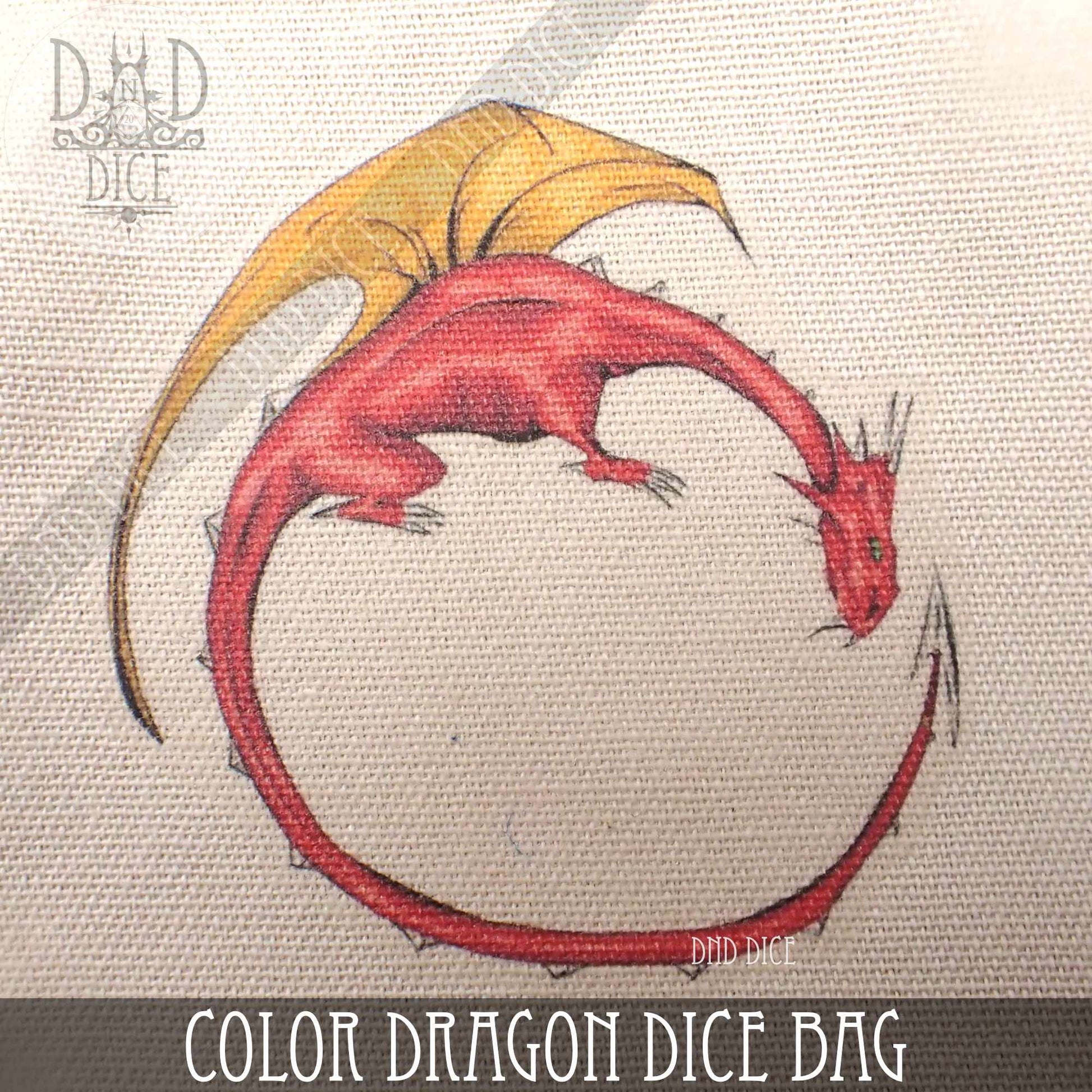 Color Dragon Dice Bag - Premium Dice Sets & Games from DND DICE - Just $11! Shop now at Game Crave Tournament Store