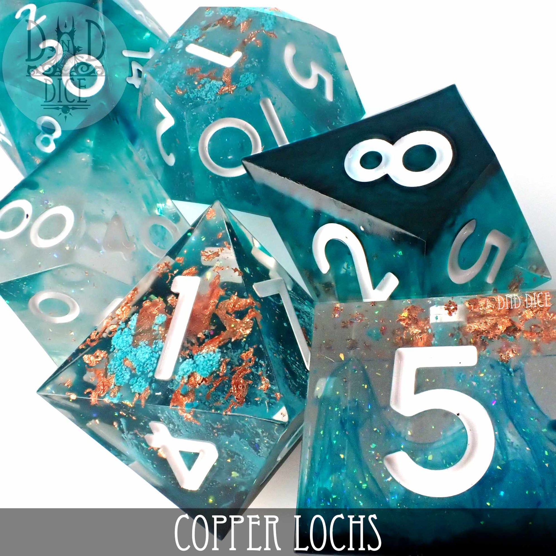 Copper Lochs Handmade Dice Set - Premium Dice Sets & Games from DND DICE - Just $35! Shop now at Game Crave Tournament Store