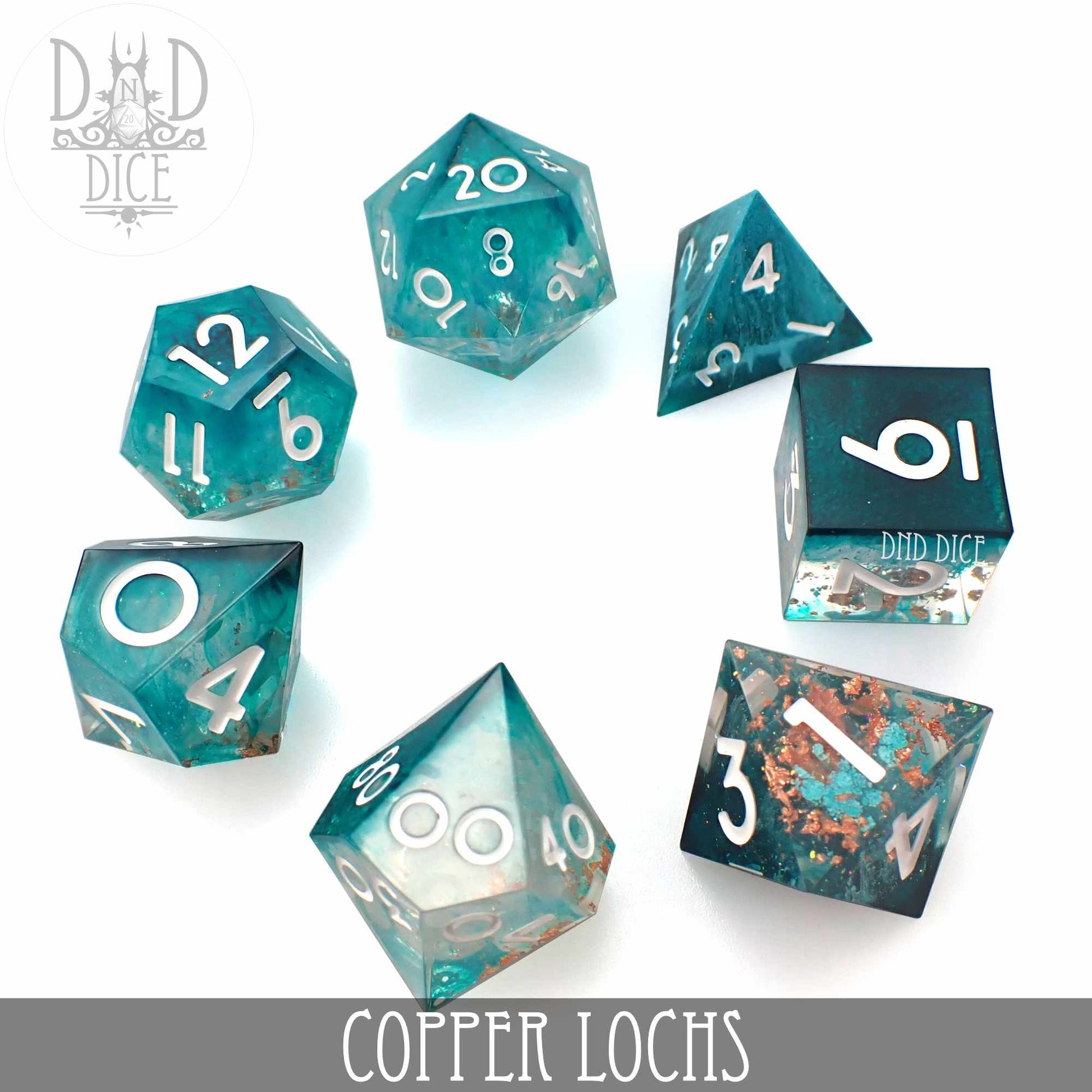 Copper Lochs Handmade Dice Set - Premium Dice Sets & Games from DND DICE - Just $35! Shop now at Game Crave Tournament Store