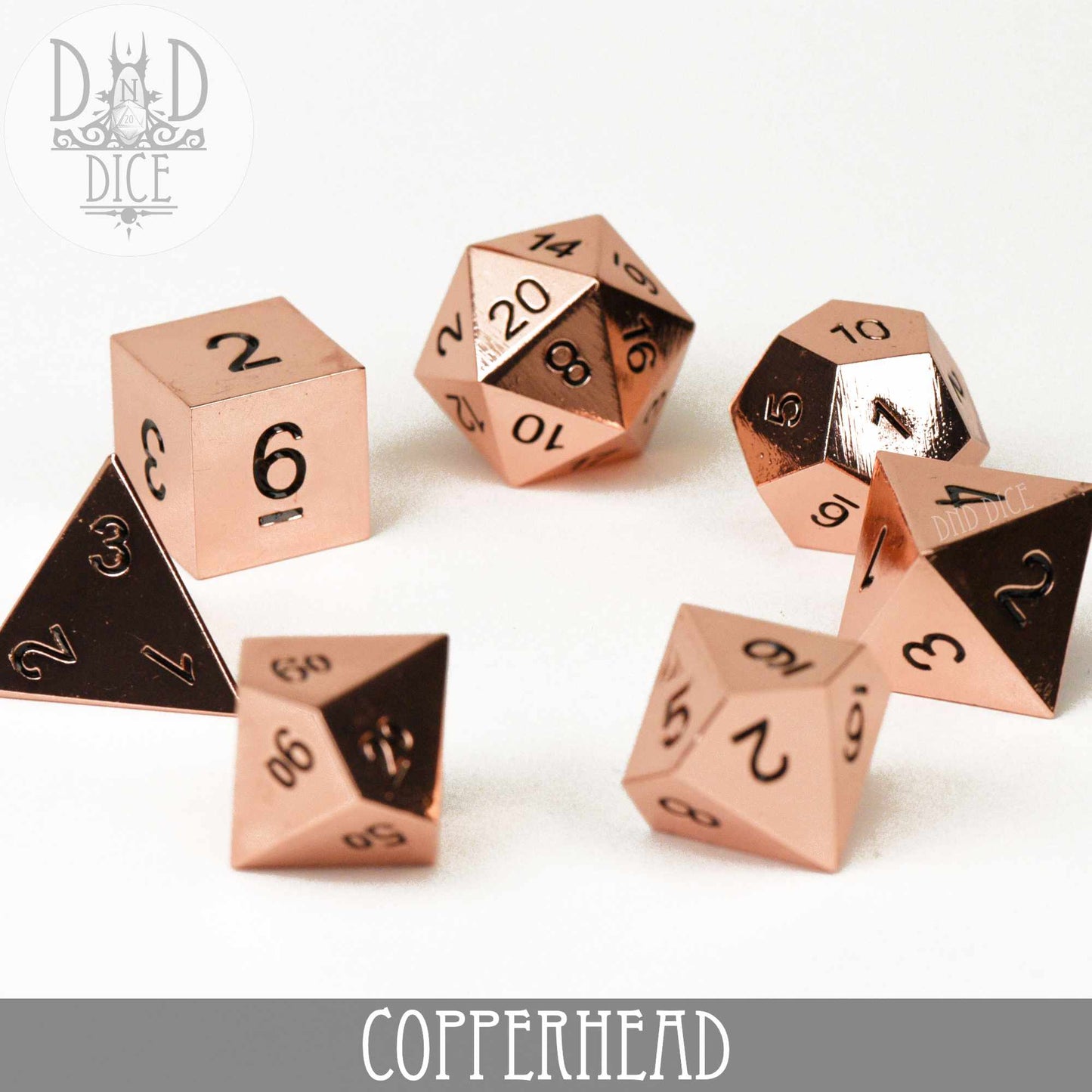 Copperhead Metal Dice Set - Premium Dice Sets & Games from DND DICE - Just $25! Shop now at Game Crave Tournament Store