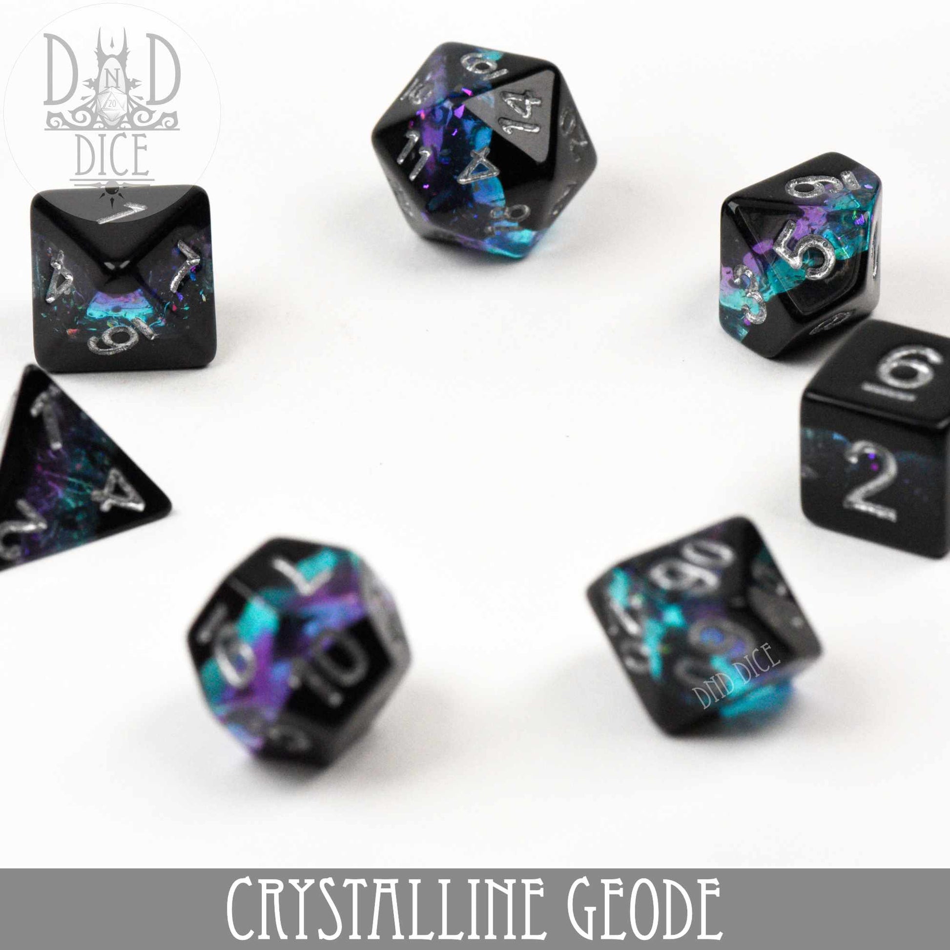 Crystalline Geode Dice Set - Premium Dice Sets & Games from DND DICE - Just $12! Shop now at Game Crave Tournament Store