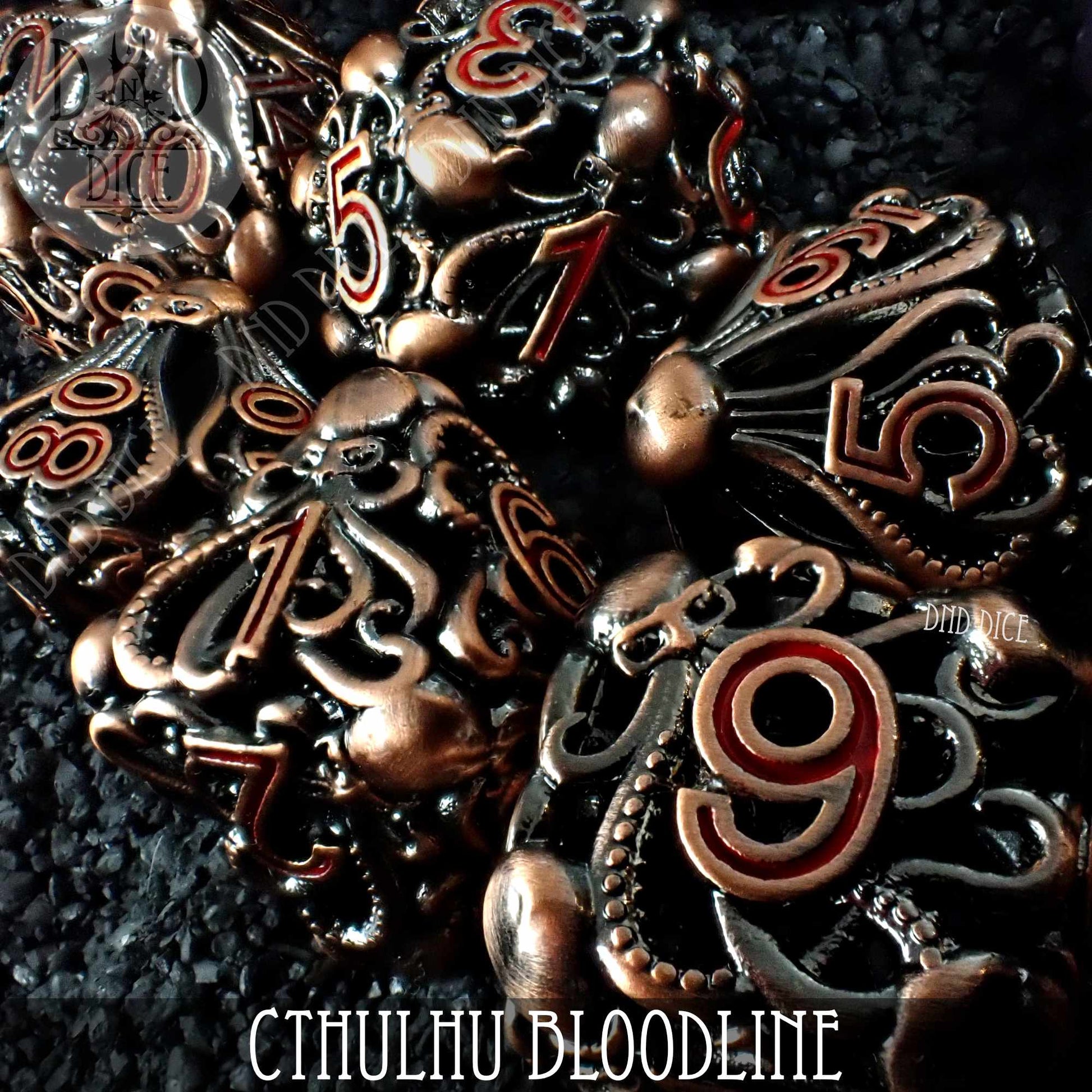 Cthulhu Bloodline Metal Dice Set (Gift Box) - Premium Dice Sets & Games from DND DICE - Just $40! Shop now at Game Crave Tournament Store