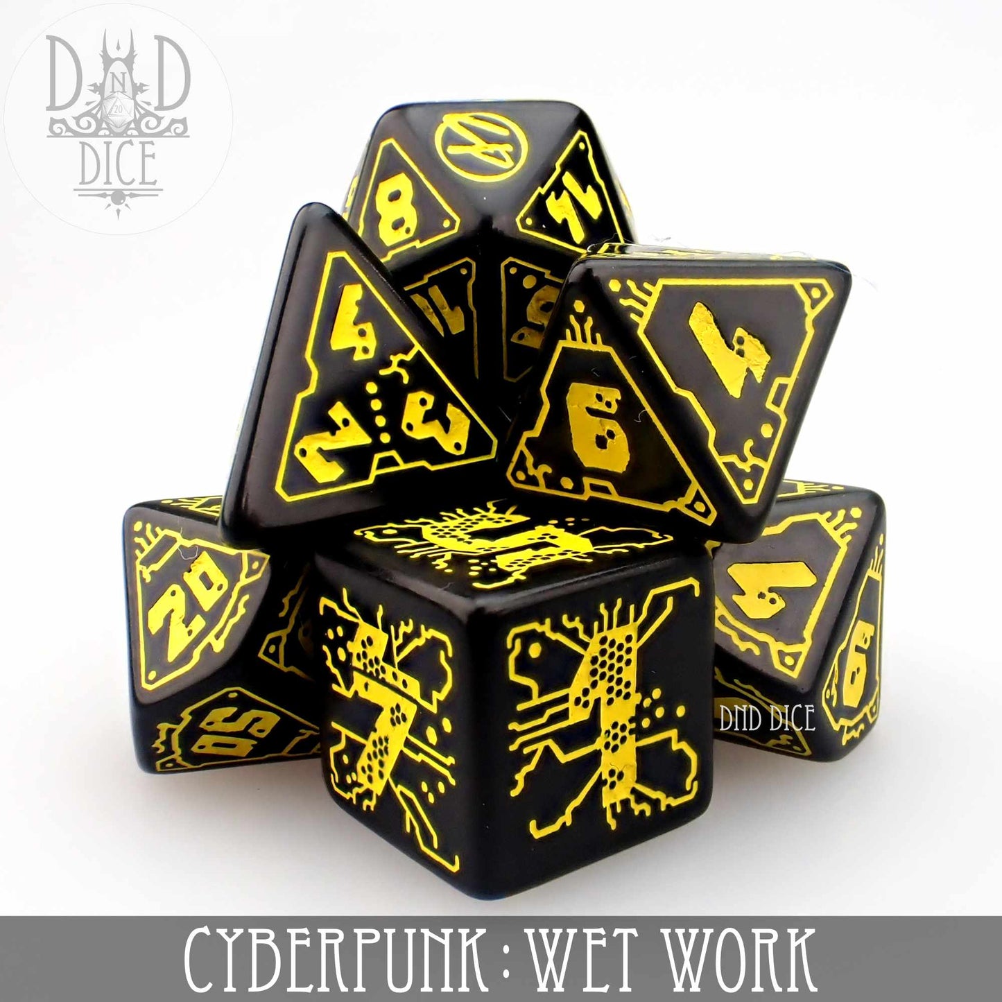 Cyberpunk Wet Work Dice Set - Premium Dice Sets & Games from DND DICE - Just $17! Shop now at Game Crave Tournament Store