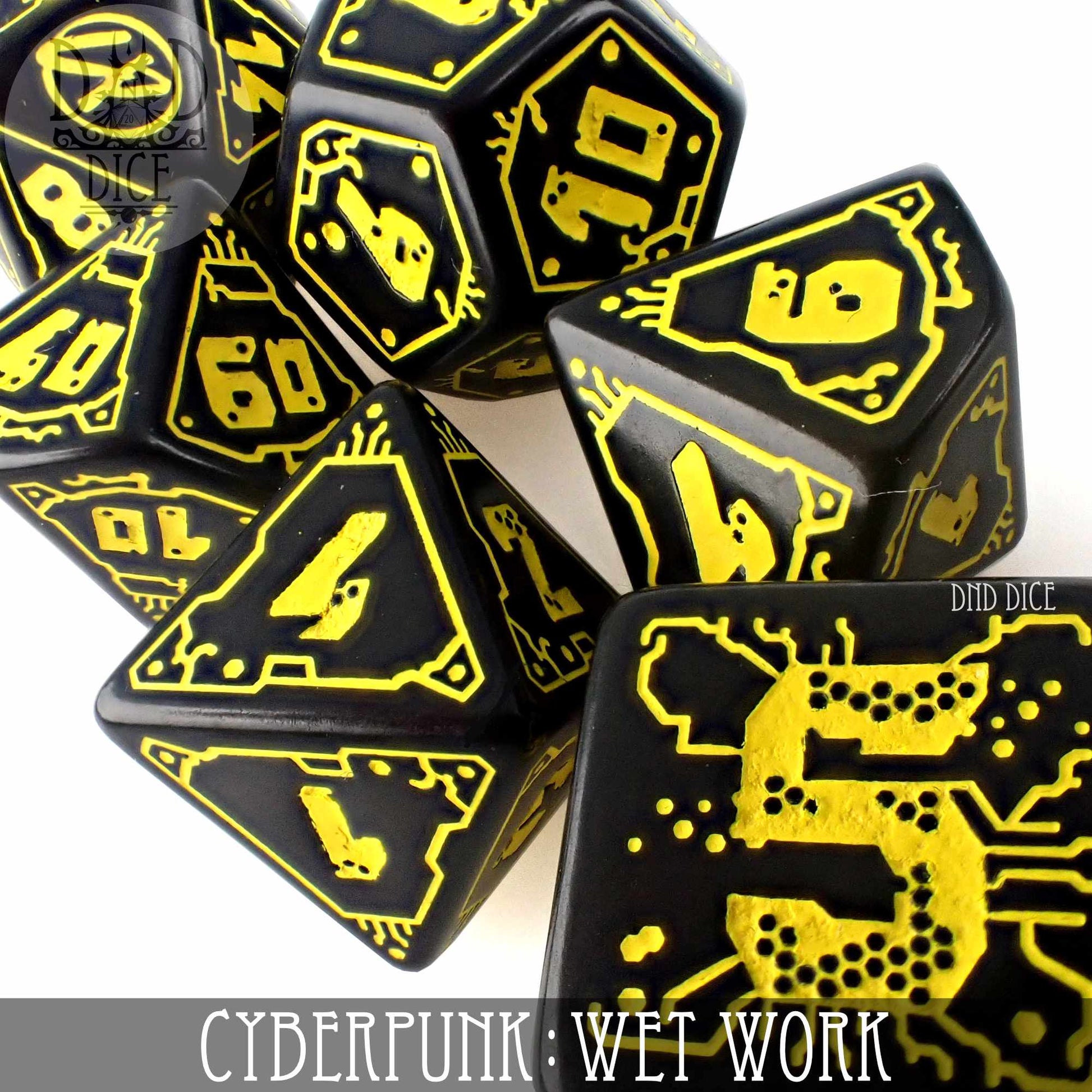 Cyberpunk Wet Work Dice Set - Premium Dice Sets & Games from DND DICE - Just $17! Shop now at Game Crave Tournament Store