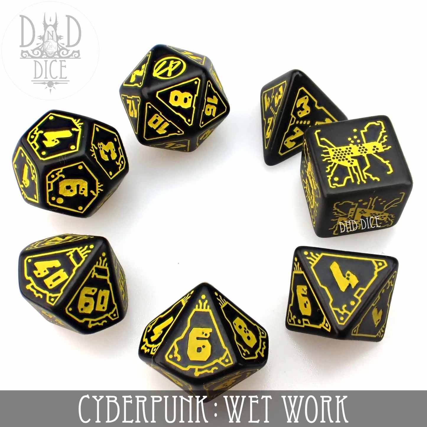 Cyberpunk Wet Work Dice Set - Premium Dice Sets & Games from DND DICE - Just $17! Shop now at Game Crave Tournament Store