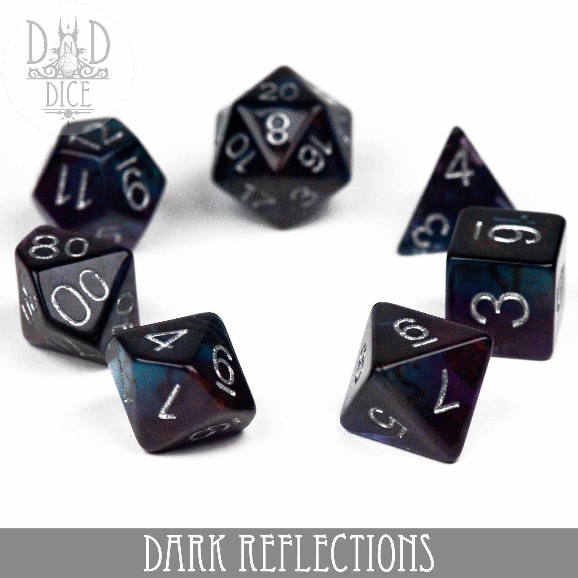 Dark Reflections Dice Set - Premium Dice Sets & Games from DND DICE - Just $10! Shop now at Game Crave Tournament Store