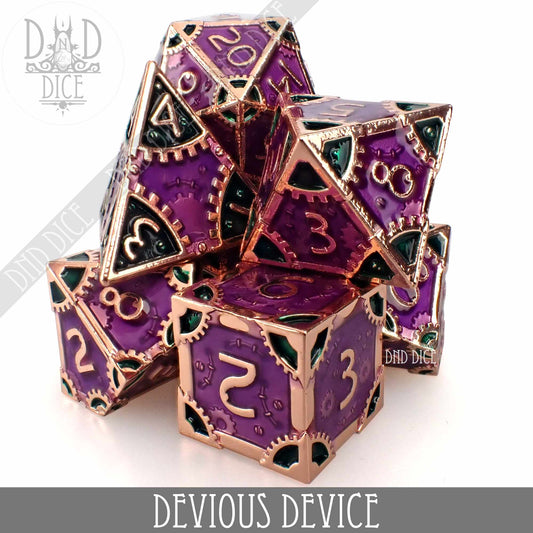 Devious Device Metal Dice Set - Premium Dice Sets & Games from DND DICE - Just $30! Shop now at Game Crave Tournament Store