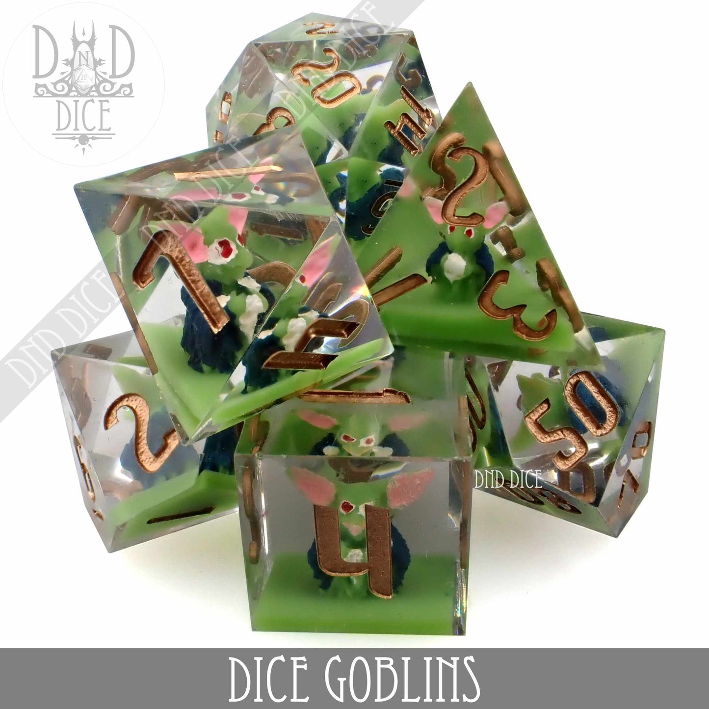 Tiny Goblins Handmade Dice Set - Premium Dice Sets & Games from DND DICE - Just $35! Shop now at Game Crave Tournament Store