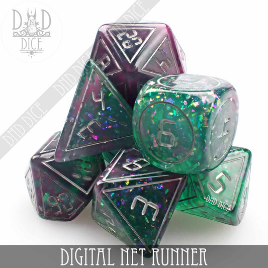 Digital Net Runner Dice Set - Premium Dice Sets & Games from DND DICE - Just $12! Shop now at Game Crave Tournament Store