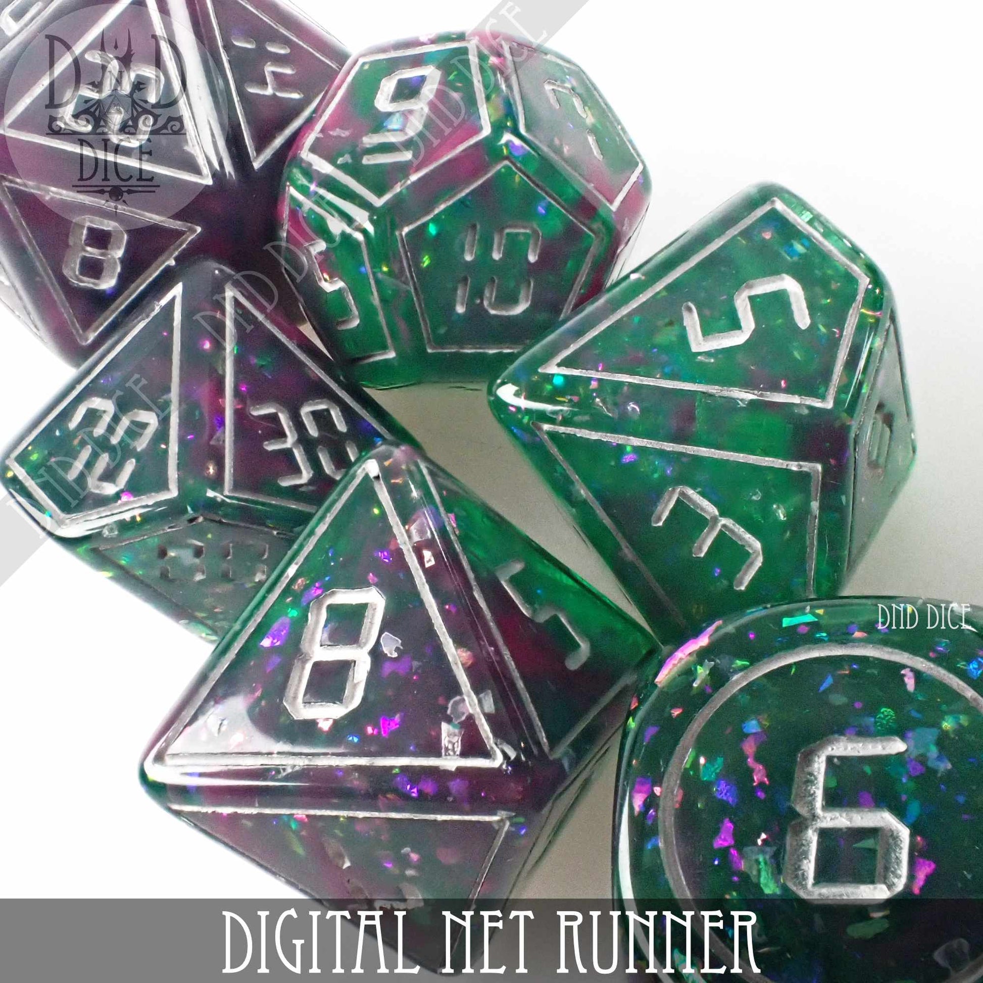 Digital Net Runner Dice Set - Premium Dice Sets & Games from DND DICE - Just $12! Shop now at Game Crave Tournament Store