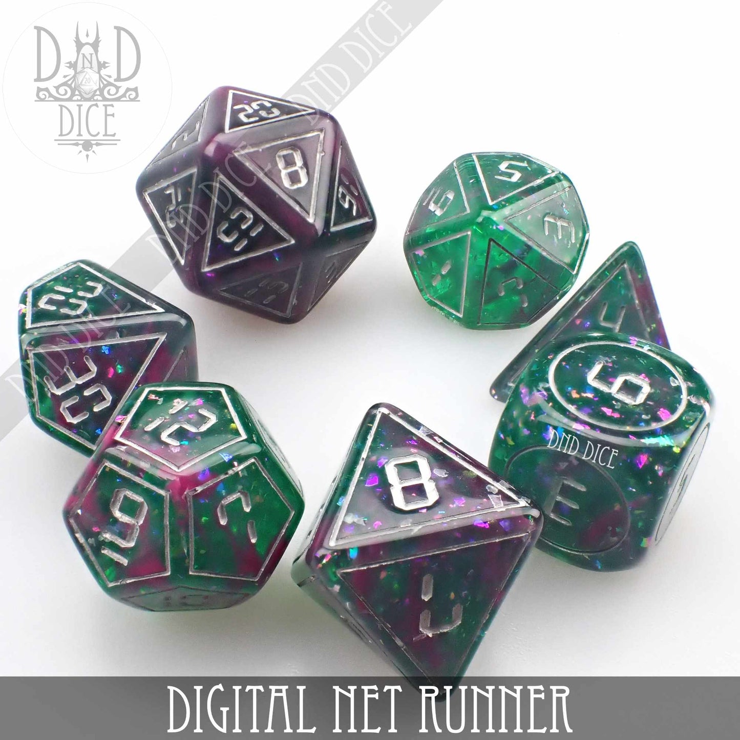 Digital Net Runner Dice Set - Premium Dice Sets & Games from DND DICE - Just $12! Shop now at Game Crave Tournament Store