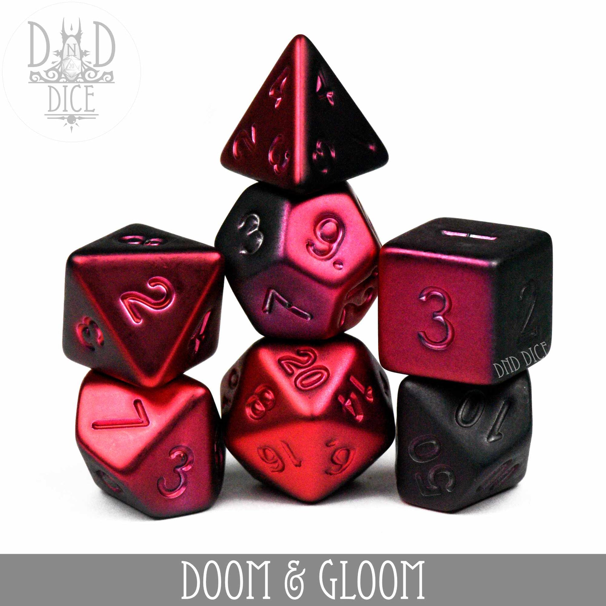 Doom and Gloom Dice Set - Premium Dice Sets & Games from DND DICE - Just $14! Shop now at Game Crave Tournament Store