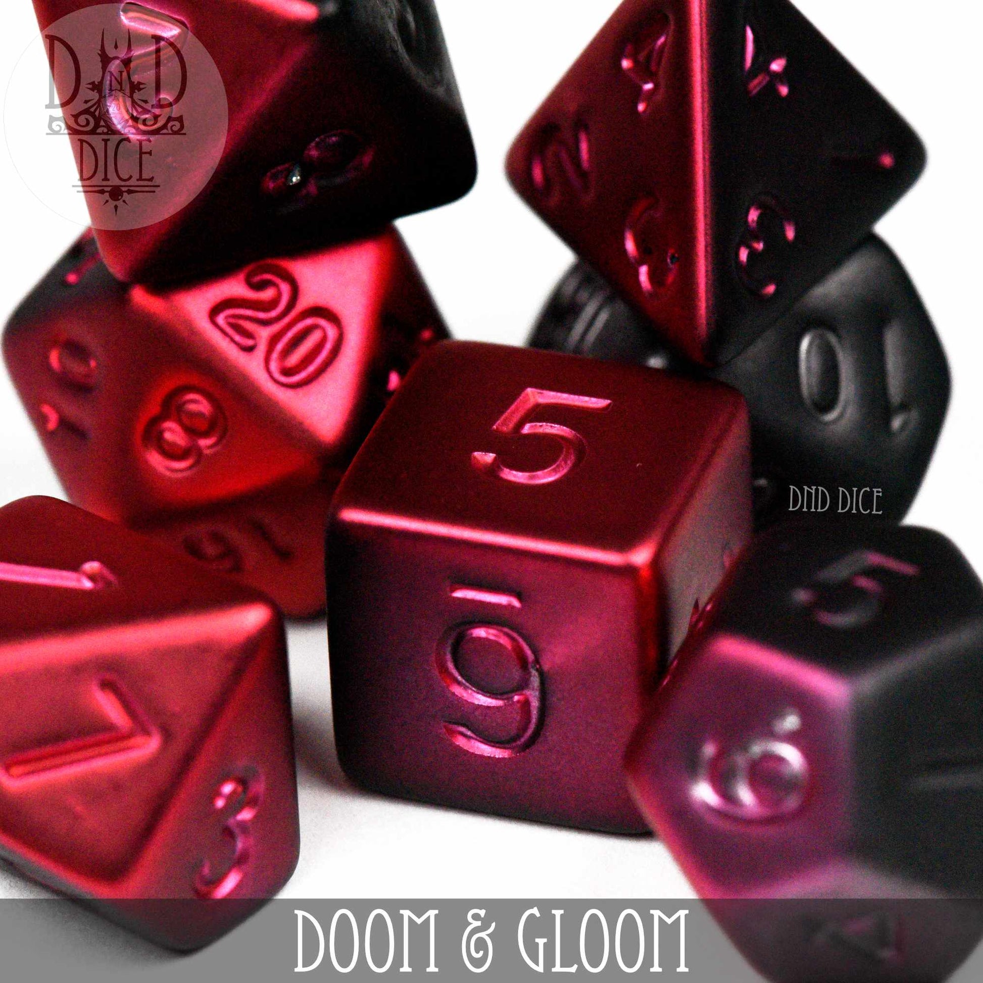 Doom and Gloom Dice Set - Premium Dice Sets & Games from DND DICE - Just $14! Shop now at Game Crave Tournament Store