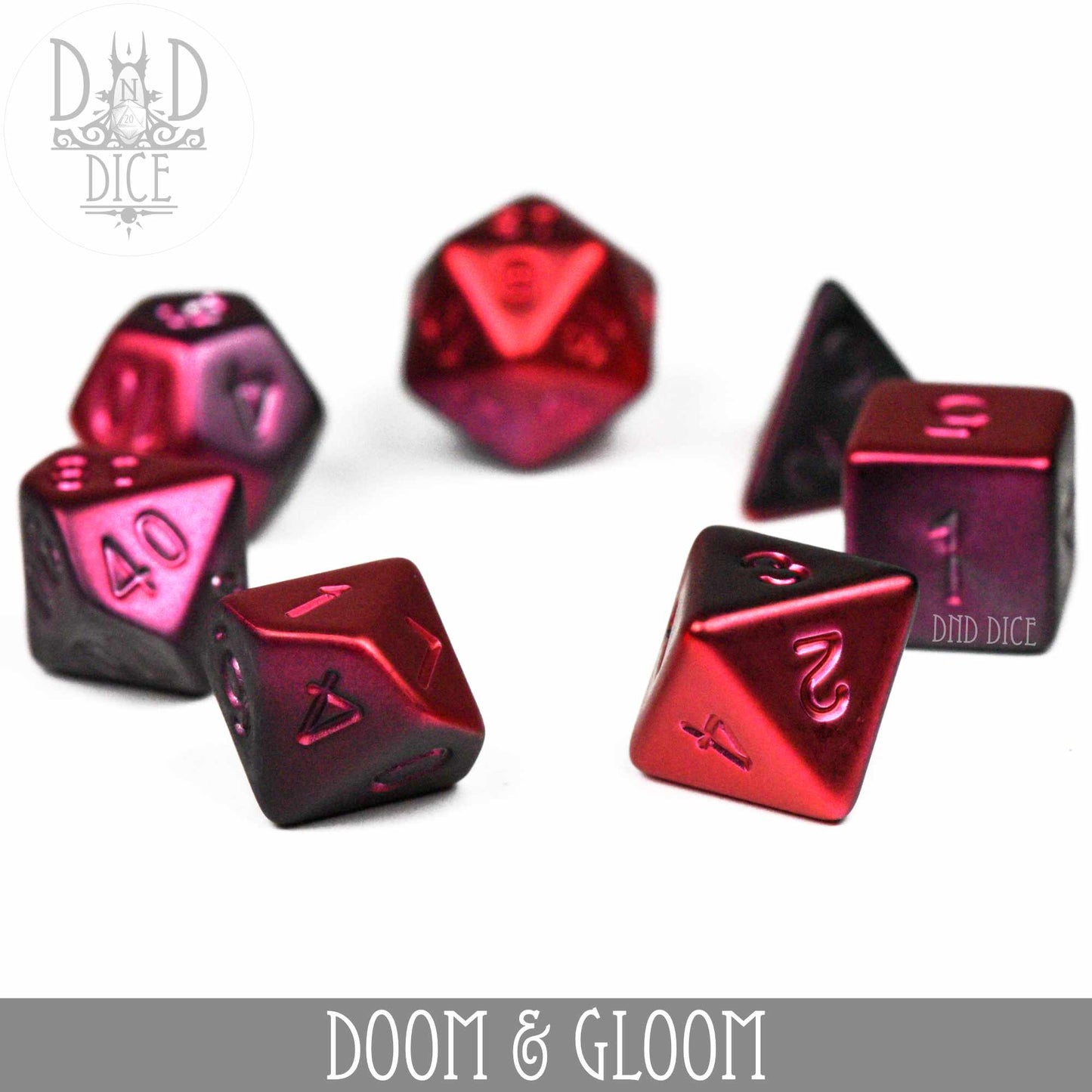 Doom and Gloom Dice Set - Premium Dice Sets & Games from DND DICE - Just $14! Shop now at Game Crave Tournament Store