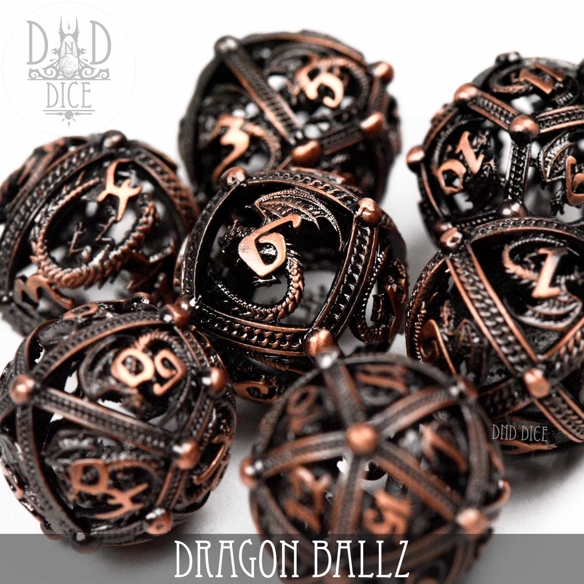 Dragon Ballz Metal Dice Set (Gift Box) - Premium Dice Sets & Games from DND DICE - Just $45! Shop now at Game Crave Tournament Store