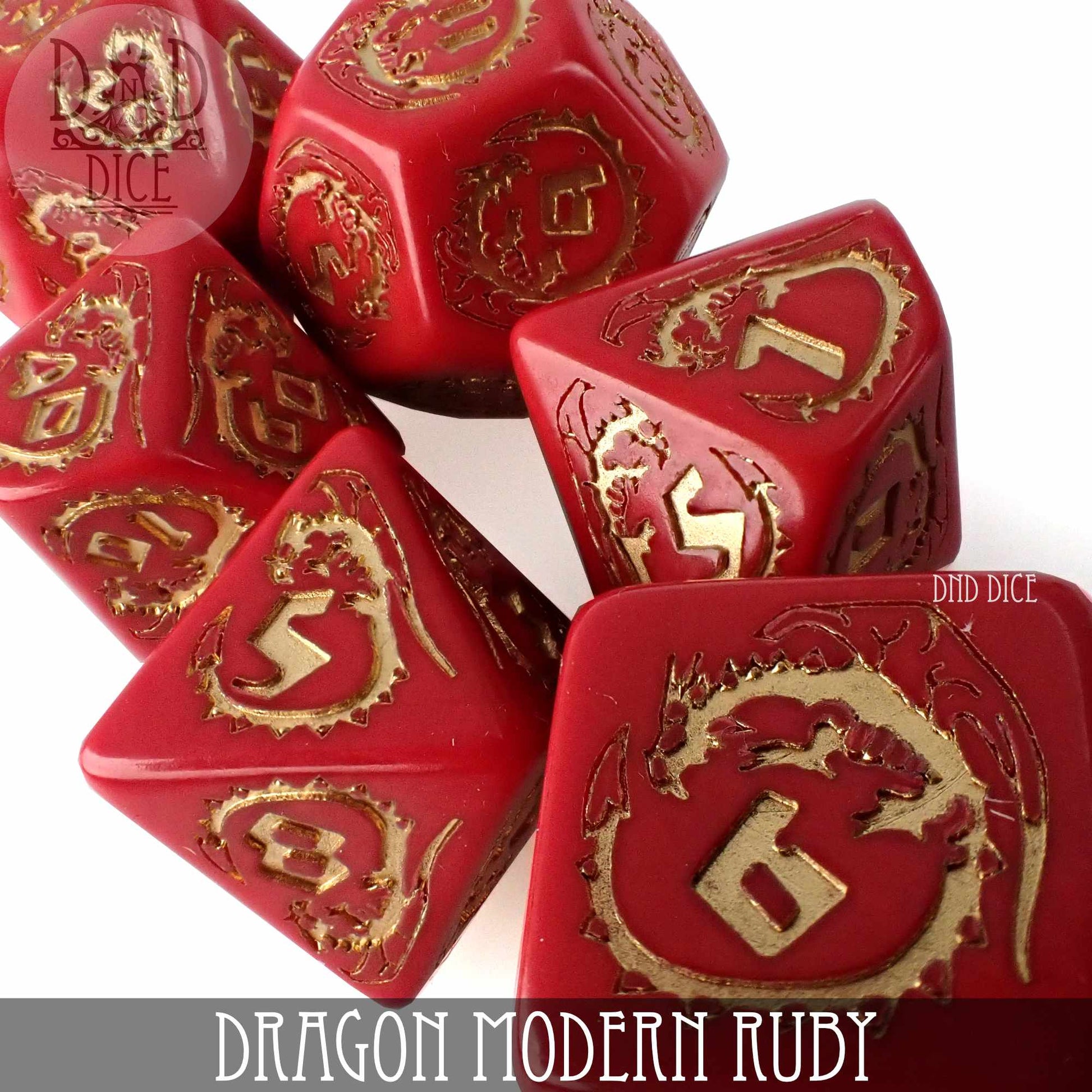 Dragon Modern Ruby Dice Set - Premium Dice Sets & Games from DND DICE - Just $14! Shop now at Game Crave Tournament Store