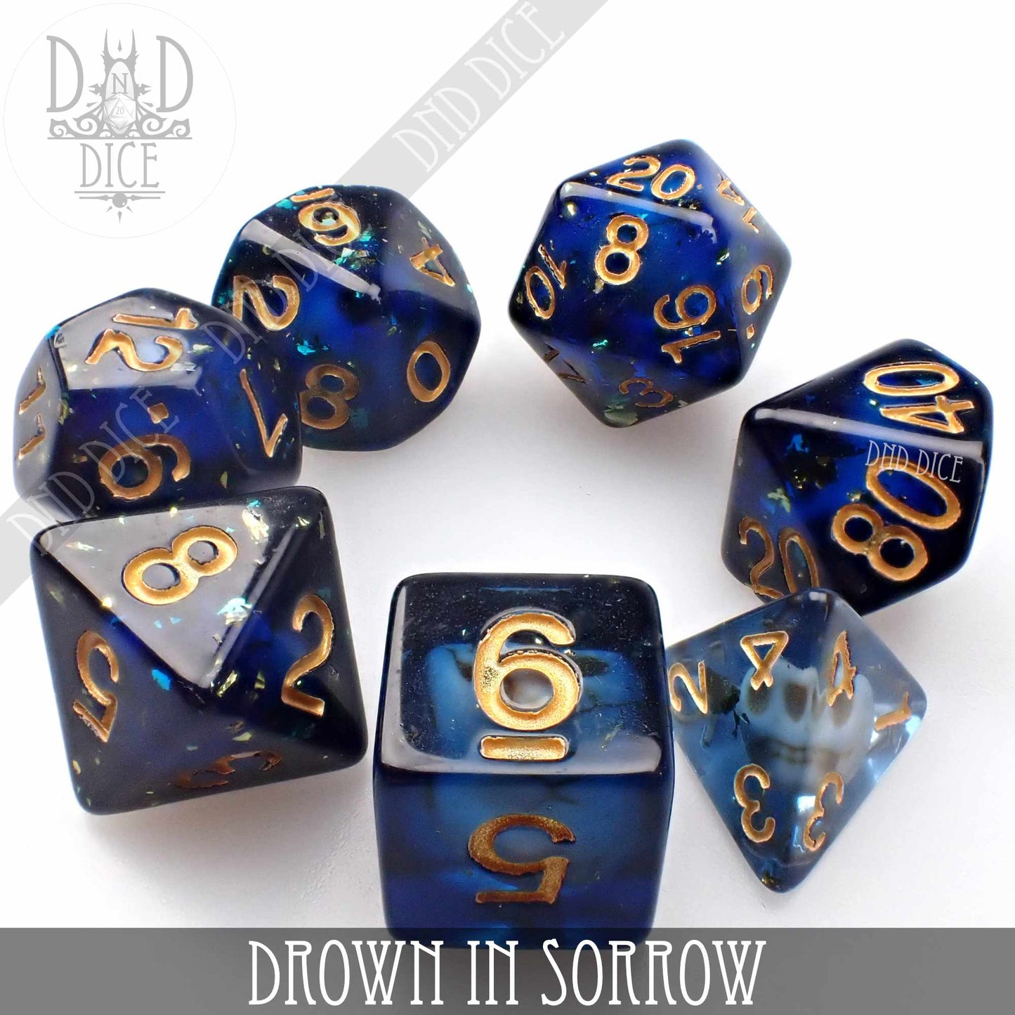 Drown in Sorrow Dice Set - Premium Dice Sets & Games from DND DICE - Just $15! Shop now at Game Crave Tournament Store