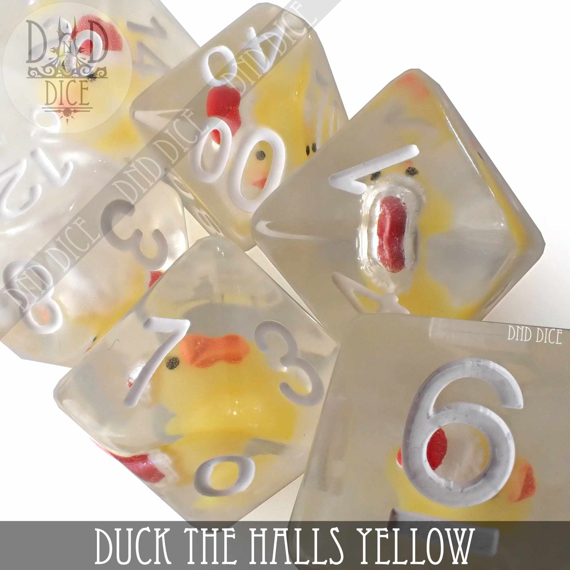 Duck the Halls Yellow Dice Set - Premium Dice Sets & Games from DND DICE - Just $15! Shop now at Game Crave Tournament Store