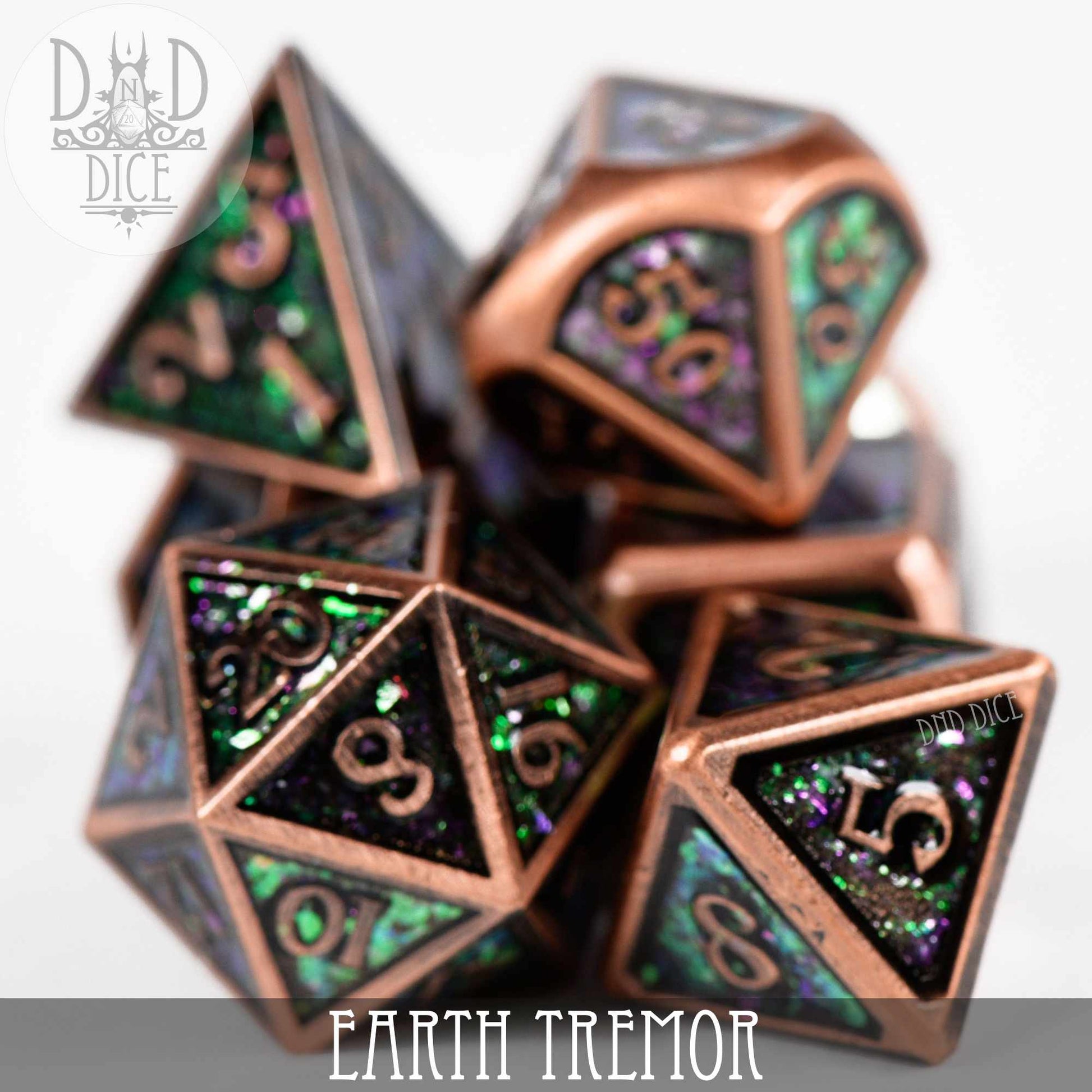 Earth Tremor Metal Dice Set - Premium Dice Sets & Games from DND DICE - Just $30! Shop now at Game Crave Tournament Store