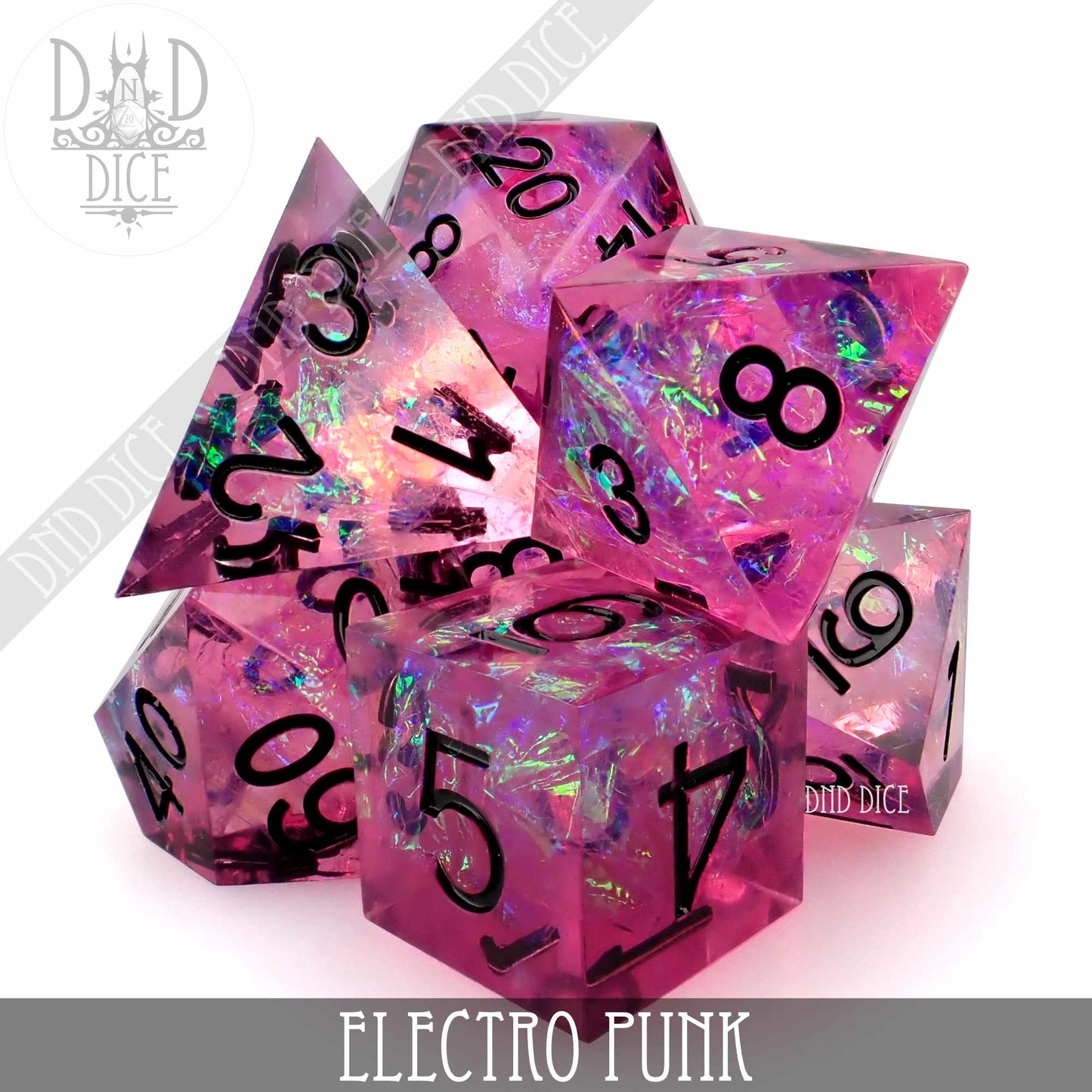 Electro Punk Handmade Dice Set - Premium Dice Sets & Games from DND DICE - Just $35! Shop now at Game Crave Tournament Store