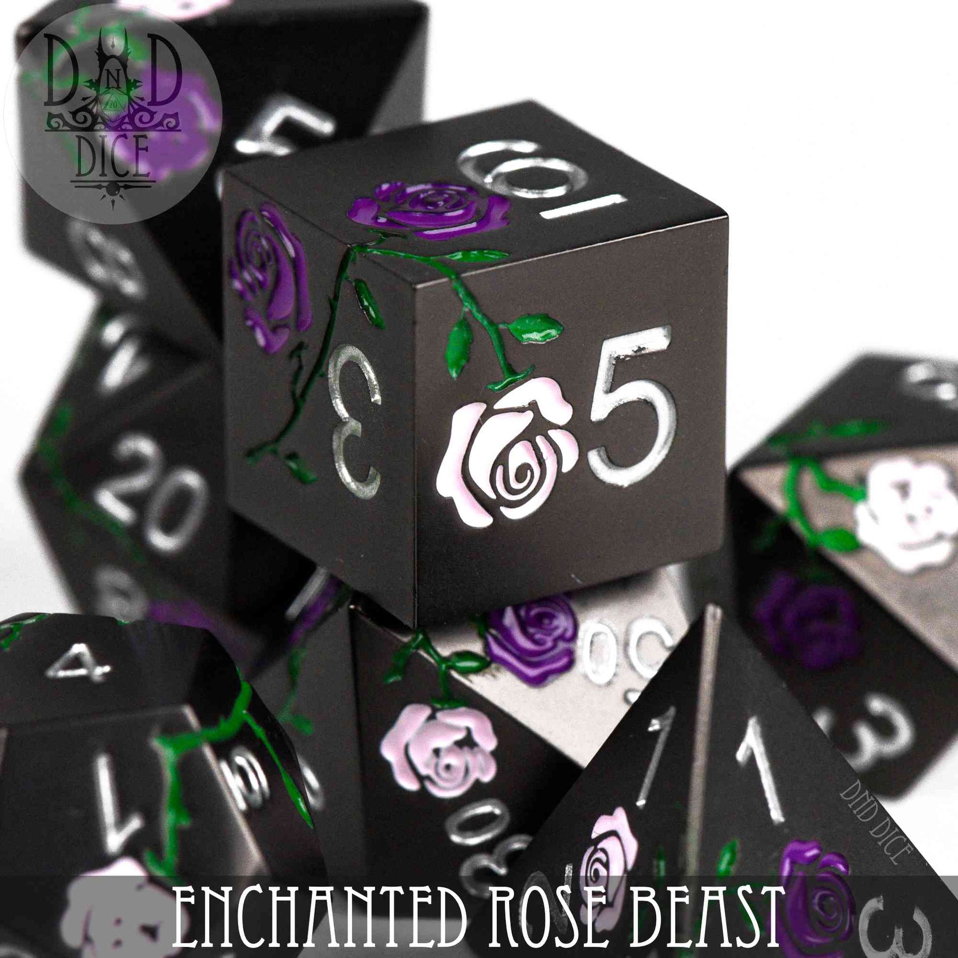 Enchanted Rose: Beast - Metal Dice Set - Premium Dice Sets & Games from DND DICE - Just $30! Shop now at Game Crave Tournament Store