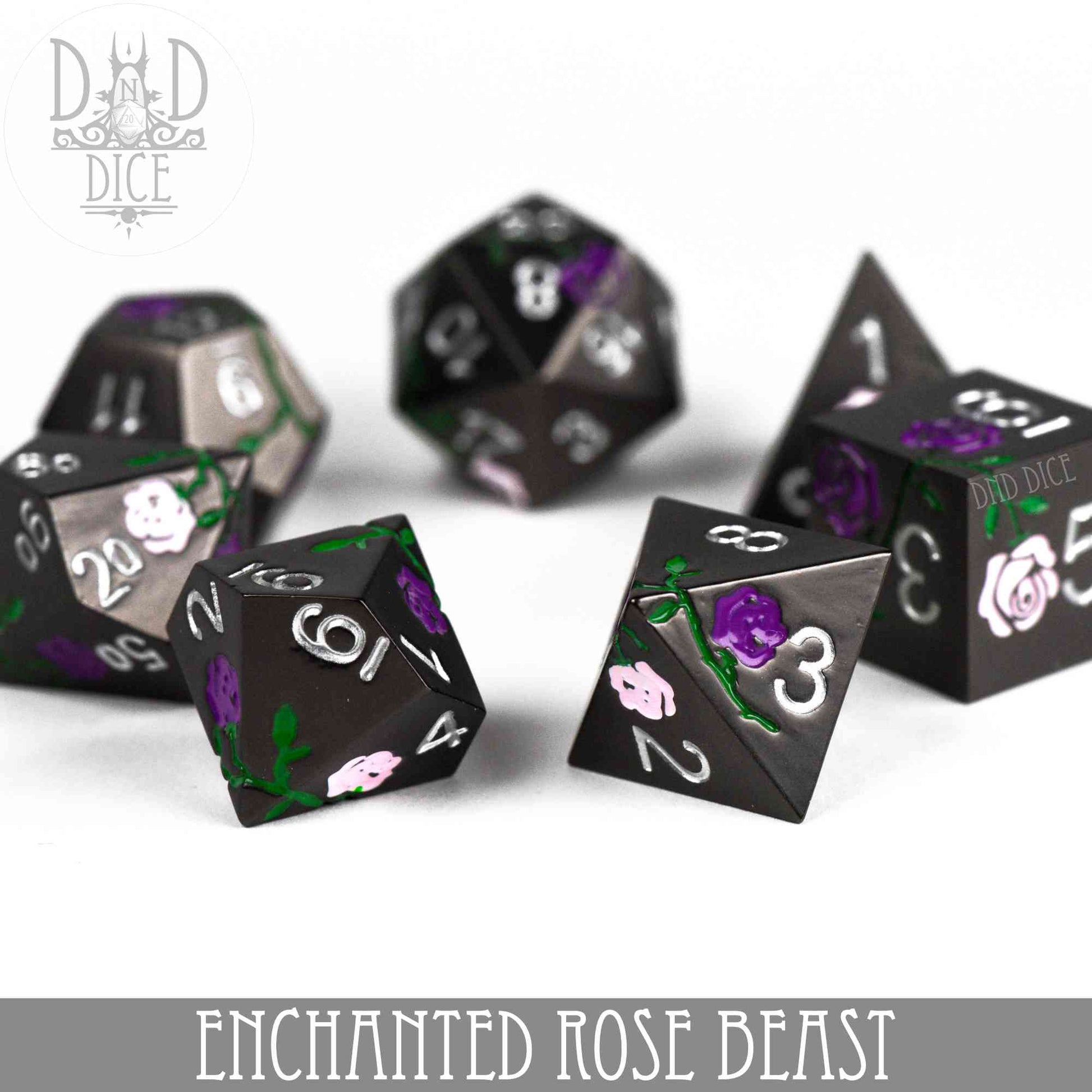 Enchanted Rose: Beast - Metal Dice Set - Premium Dice Sets & Games from DND DICE - Just $30! Shop now at Game Crave Tournament Store