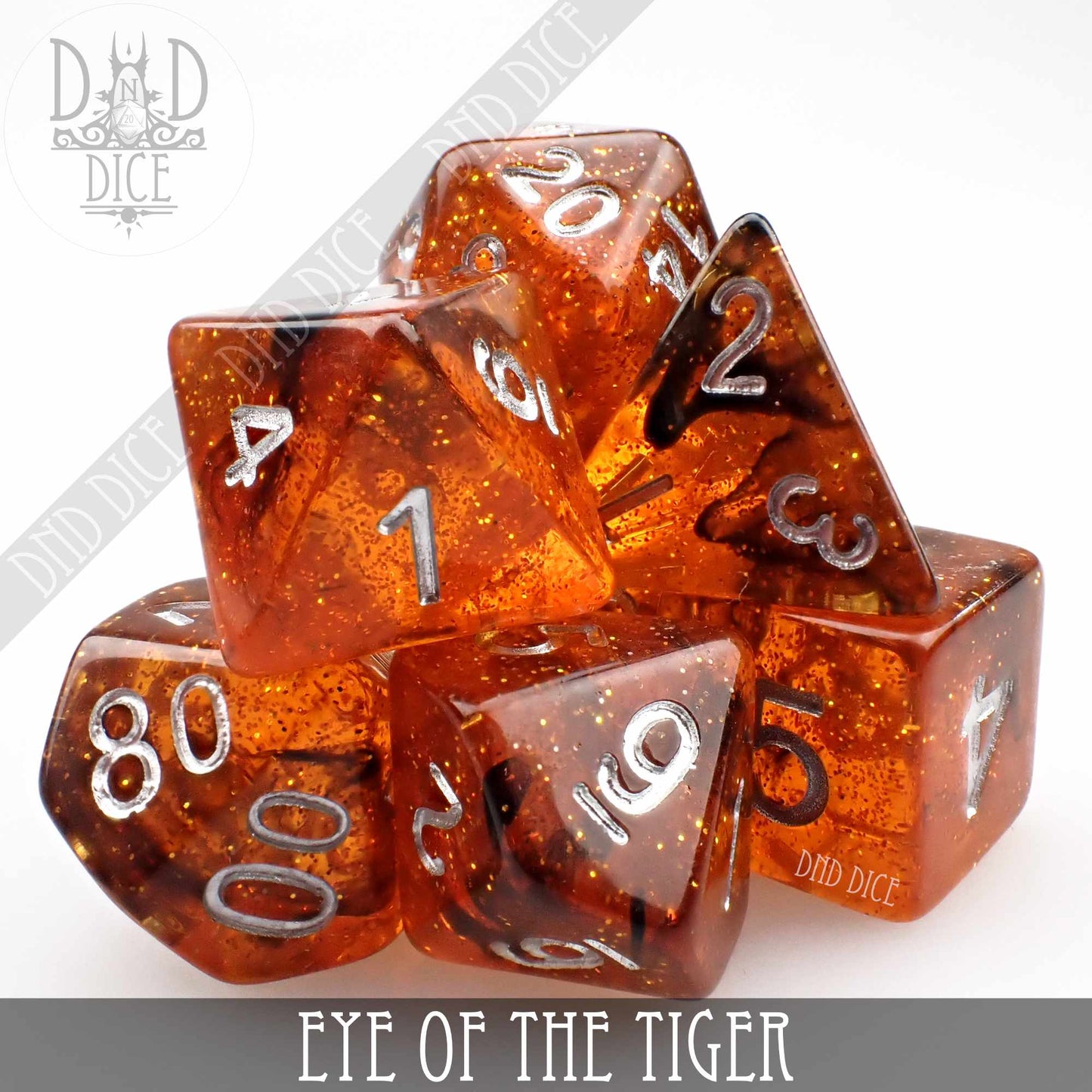 Eye of the Tiger Dice Set - Premium Dice Sets & Games from DND DICE - Just $8! Shop now at Game Crave Tournament Store