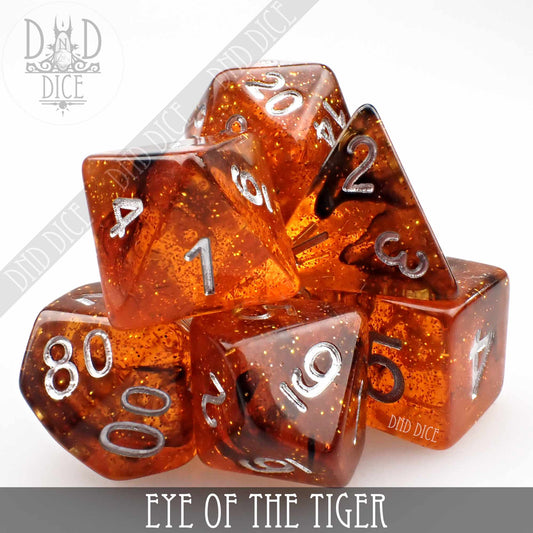 Eye of the Tiger Dice Set - Premium Dice Sets & Games from DND DICE - Just $8! Shop now at Game Crave Tournament Store