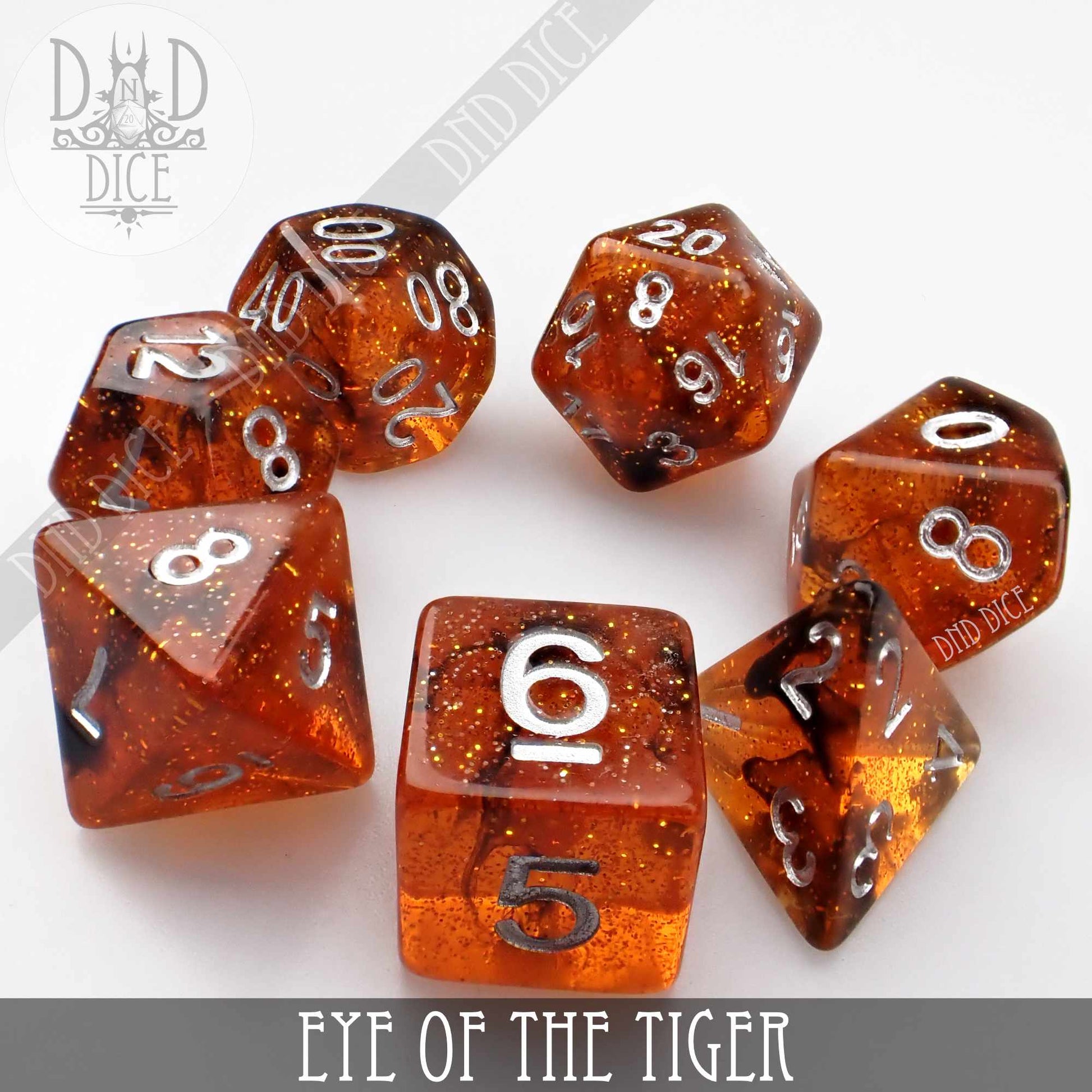 Eye of the Tiger Dice Set - Premium Dice Sets & Games from DND DICE - Just $8! Shop now at Game Crave Tournament Store