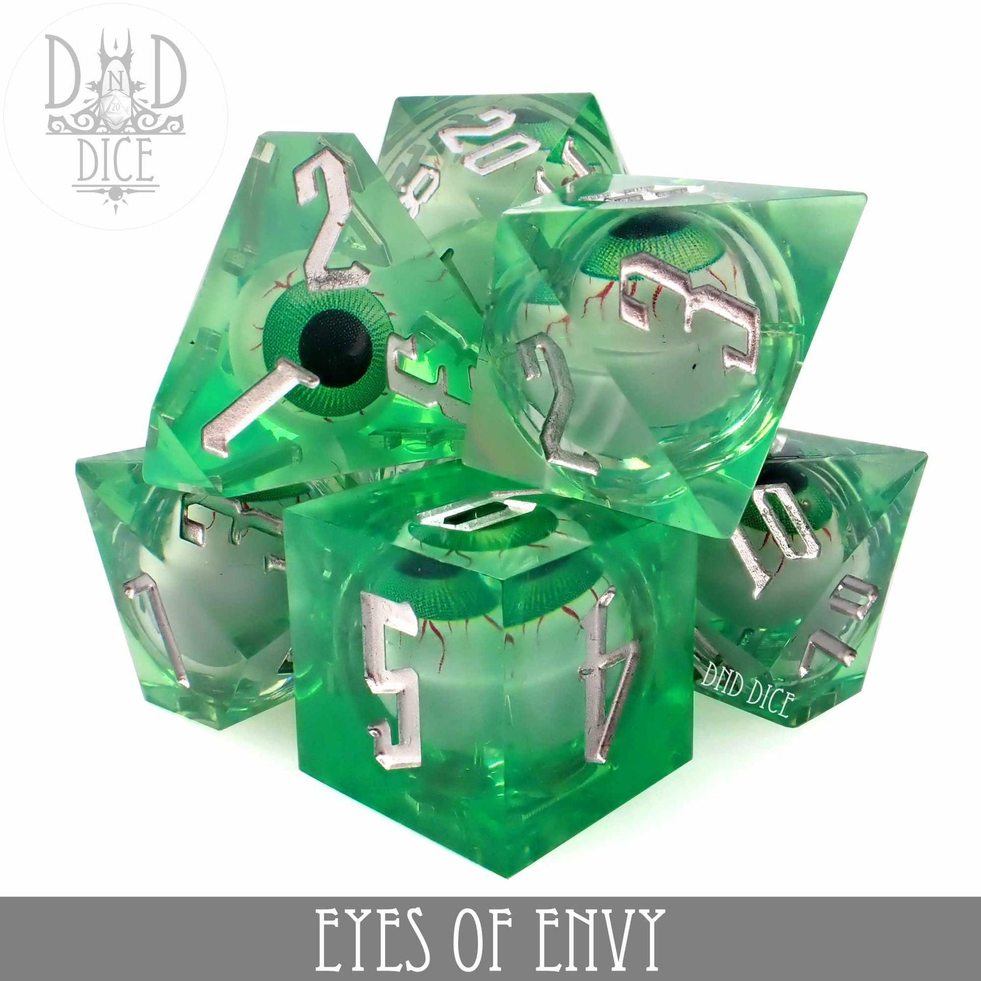 Eyes of Envy Liquid Core Dice Set - Premium Dice Sets & Games from DND DICE - Just $40! Shop now at Game Crave Tournament Store