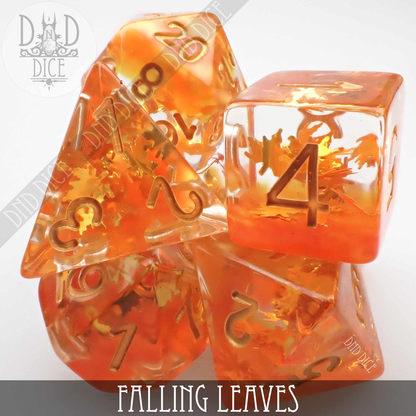 Falling Leaves Dice Set - Premium Dice Sets & Games from DND DICE - Just $12! Shop now at Game Crave Tournament Store