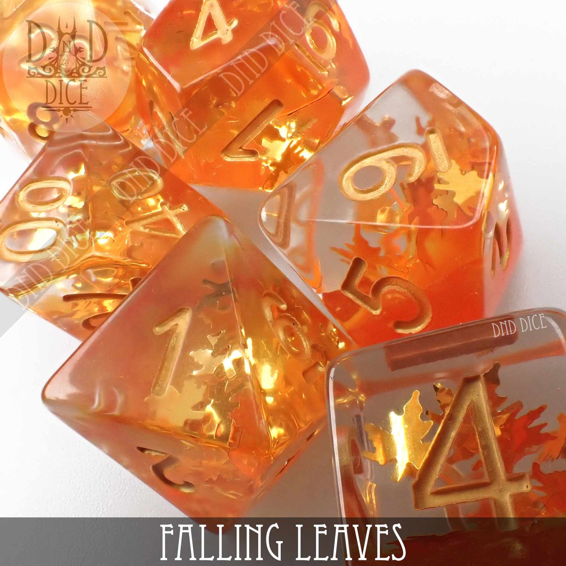 Falling Leaves Dice Set - Premium Dice Sets & Games from DND DICE - Just $12! Shop now at Game Crave Tournament Store