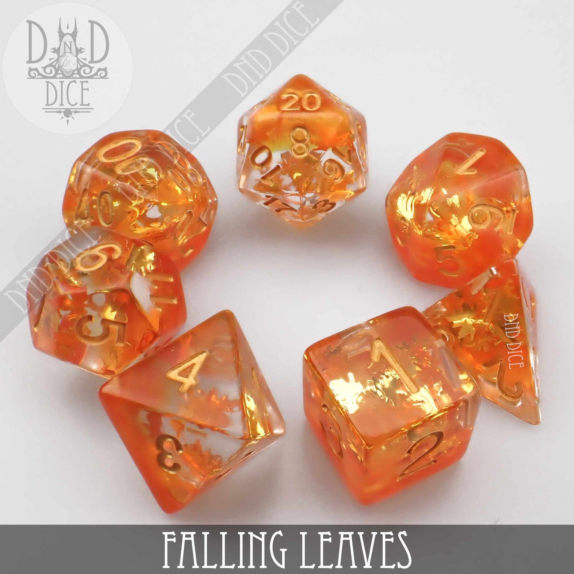 Falling Leaves Dice Set - Premium Dice Sets & Games from DND DICE - Just $12! Shop now at Game Crave Tournament Store