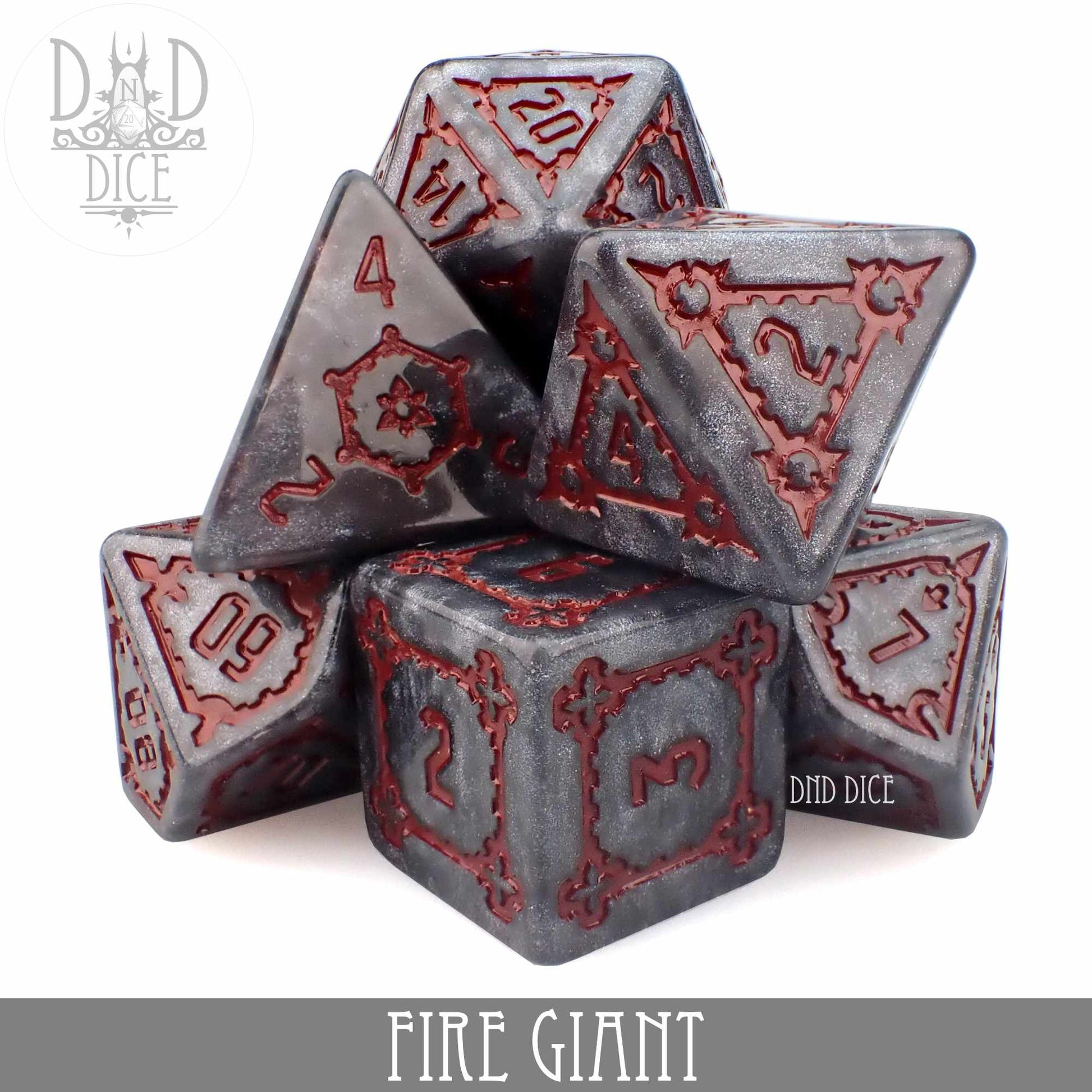 Fire Giant Dice Set (Oversize) - Premium Dice Sets & Games from DND DICE - Just $20! Shop now at Game Crave Tournament Store