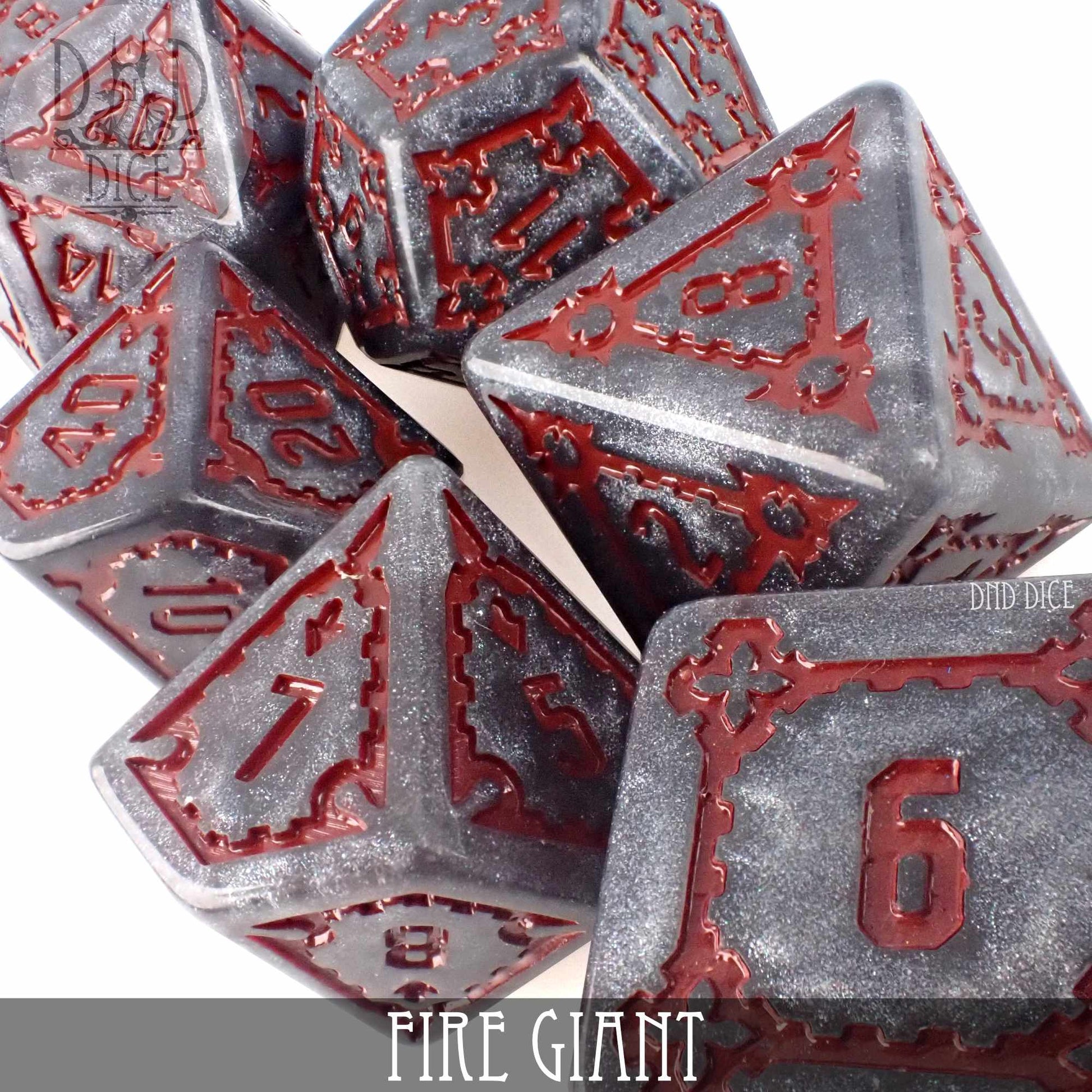 Fire Giant Dice Set (Oversize) - Premium Dice Sets & Games from DND DICE - Just $20! Shop now at Game Crave Tournament Store