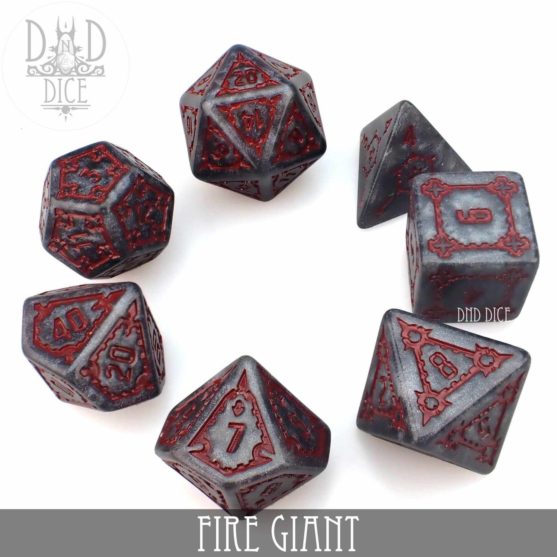 Fire Giant Dice Set (Oversize) - Premium Dice Sets & Games from DND DICE - Just $20! Shop now at Game Crave Tournament Store