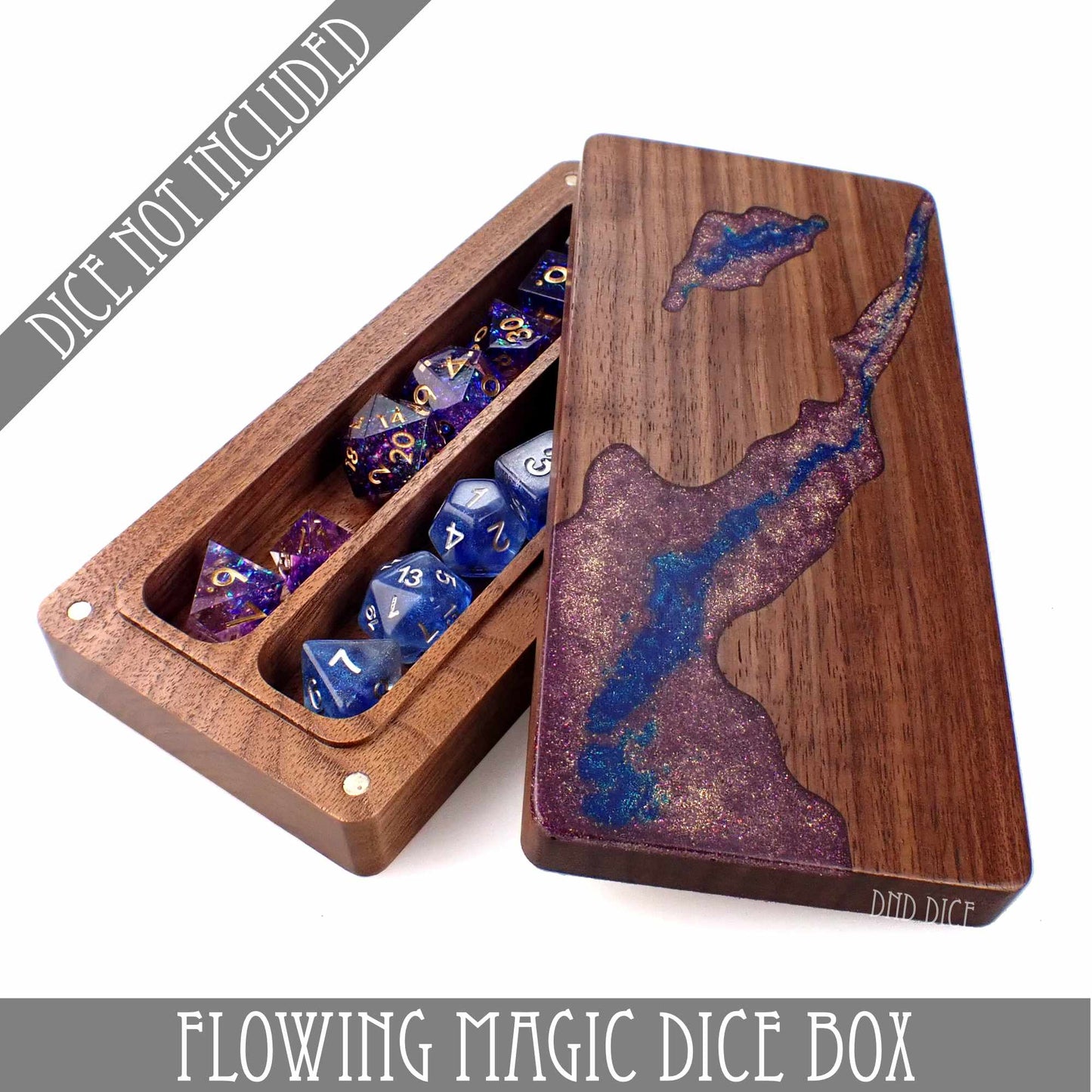 Flowing Magic Dice Box - Premium Dice Sets & Games from DND DICE - Just $40! Shop now at Game Crave Tournament Store