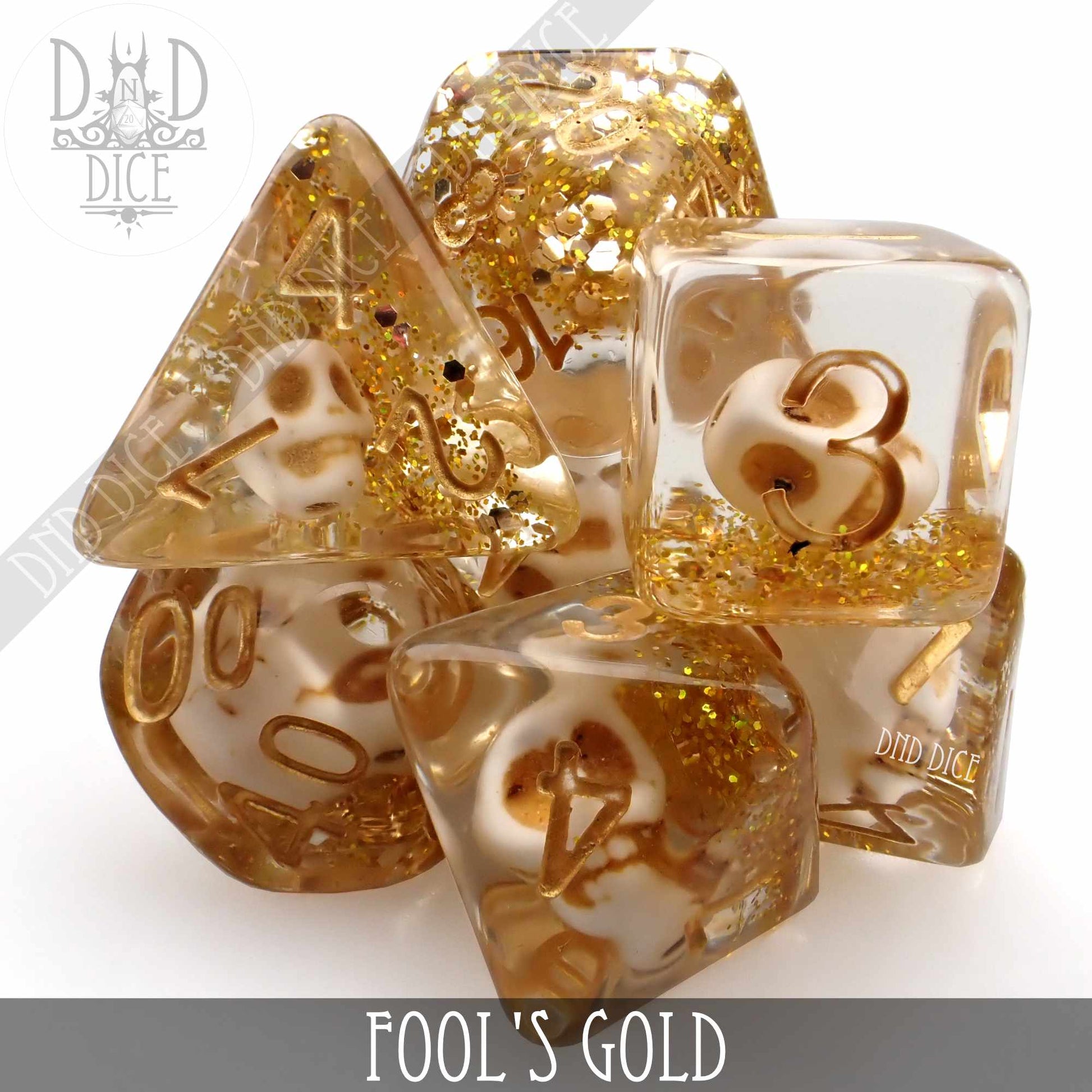 Fool's Gold Dice Set - Premium Dice Sets & Games from DND DICE - Just $15! Shop now at Game Crave Tournament Store