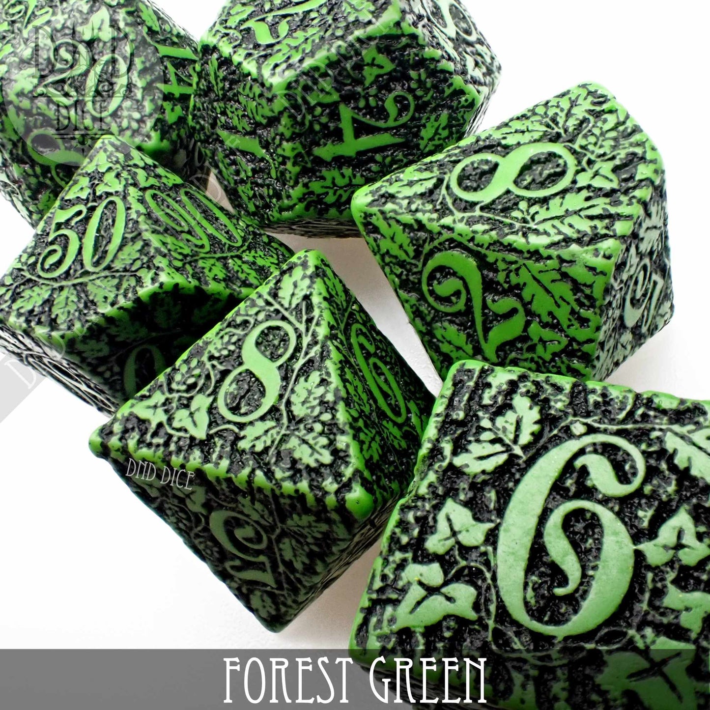 Forest Jungle Green Dice Set - Premium Dice Sets & Games from DND DICE - Just $19! Shop now at Game Crave Tournament Store