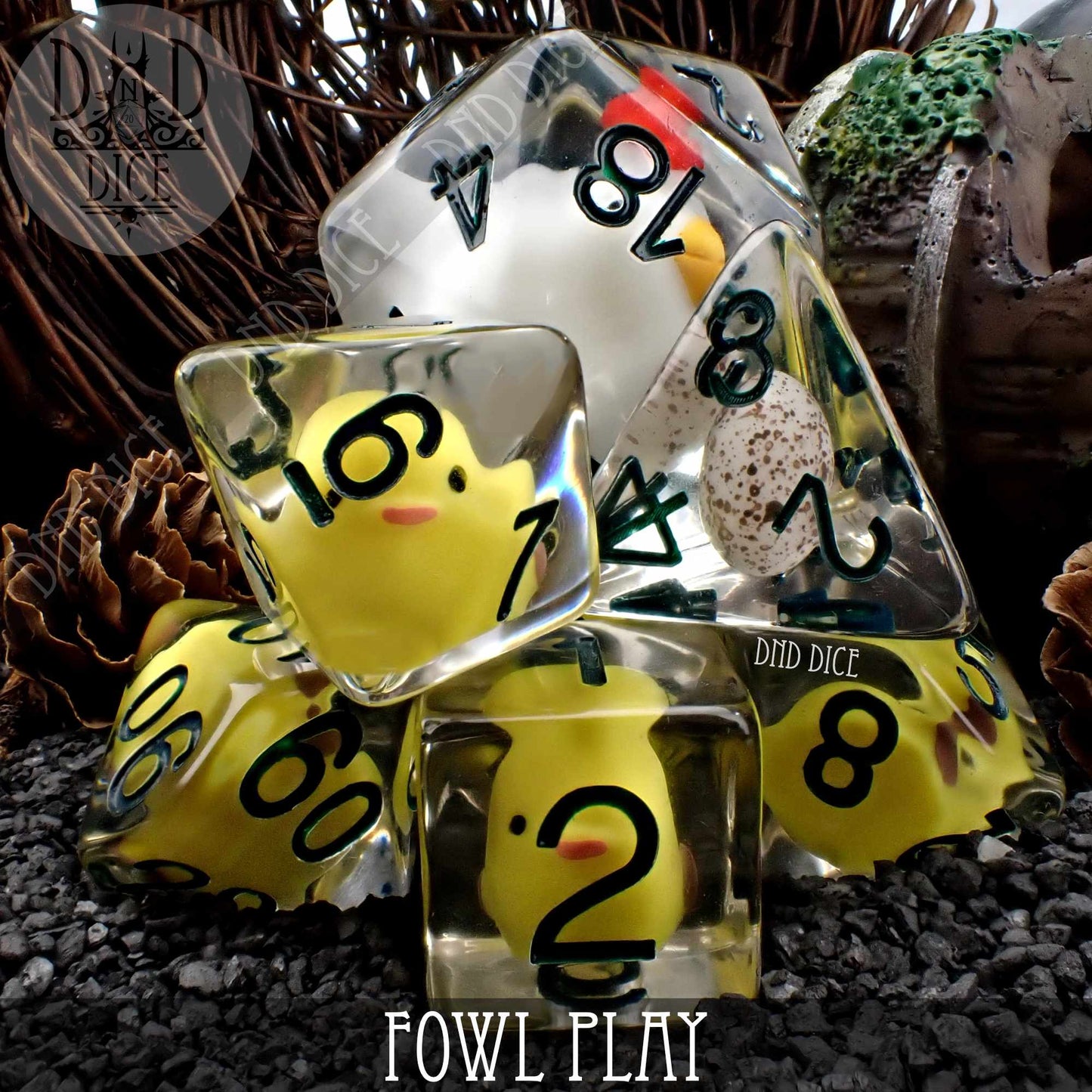 Fowl Play 8 Dice Set - Premium Dice Sets & Games from DND DICE - Just $20! Shop now at Game Crave Tournament Store