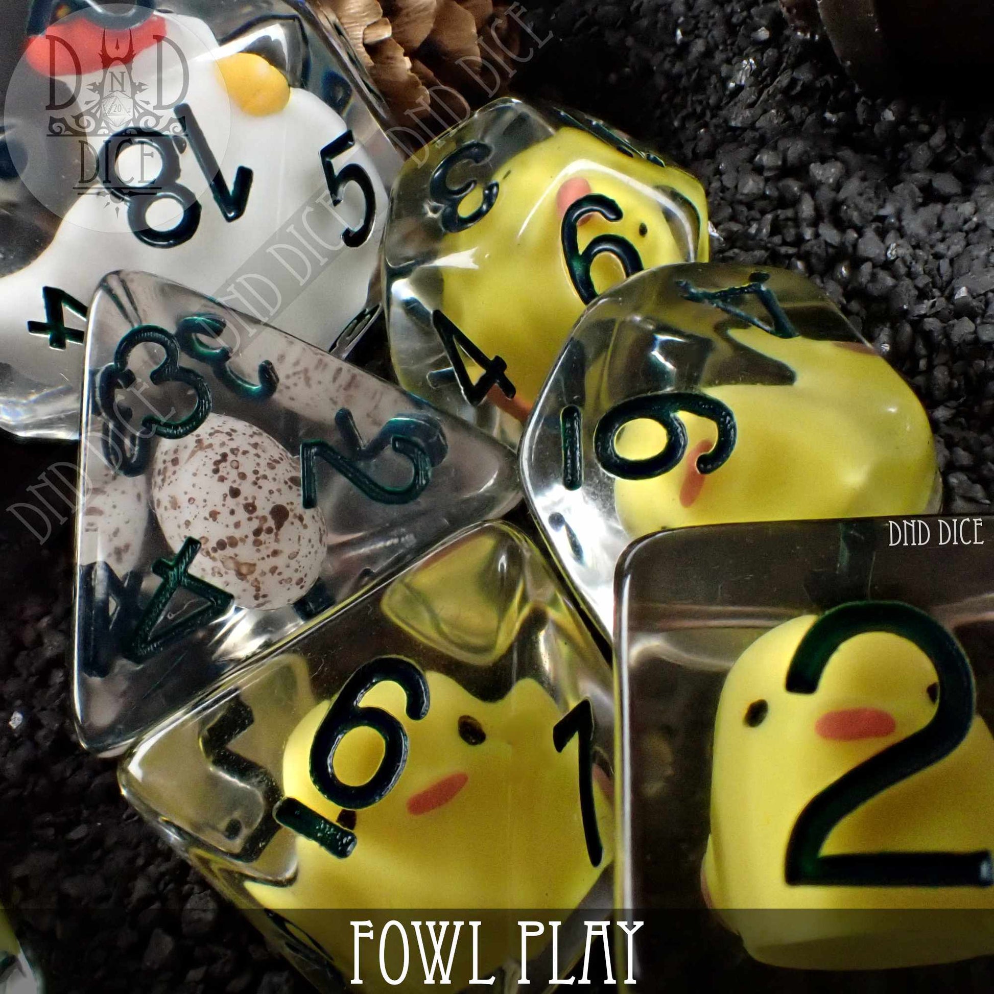 Fowl Play 8 Dice Set - Premium Dice Sets & Games from DND DICE - Just $20! Shop now at Game Crave Tournament Store