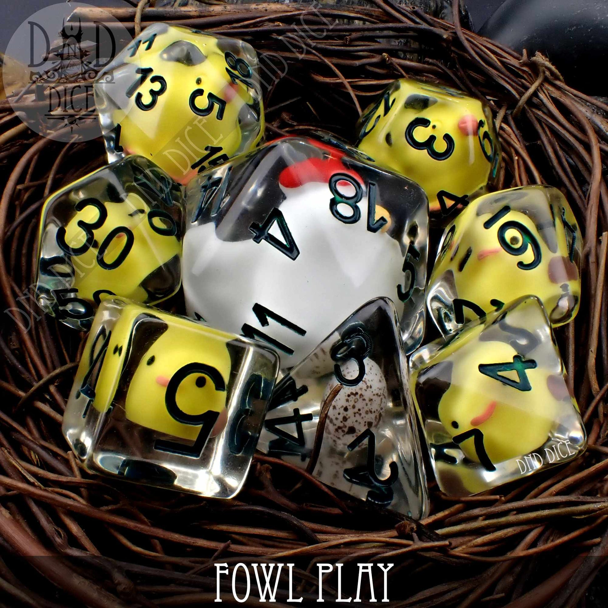 Fowl Play 8 Dice Set - Premium Dice Sets & Games from DND DICE - Just $20! Shop now at Game Crave Tournament Store