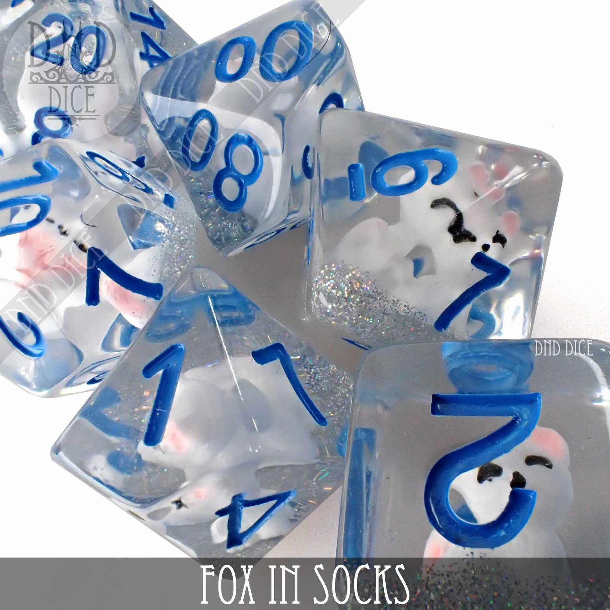 Fox in Socks Dice Set - Premium Dice Sets & Games from DND DICE - Just $15! Shop now at Game Crave Tournament Store