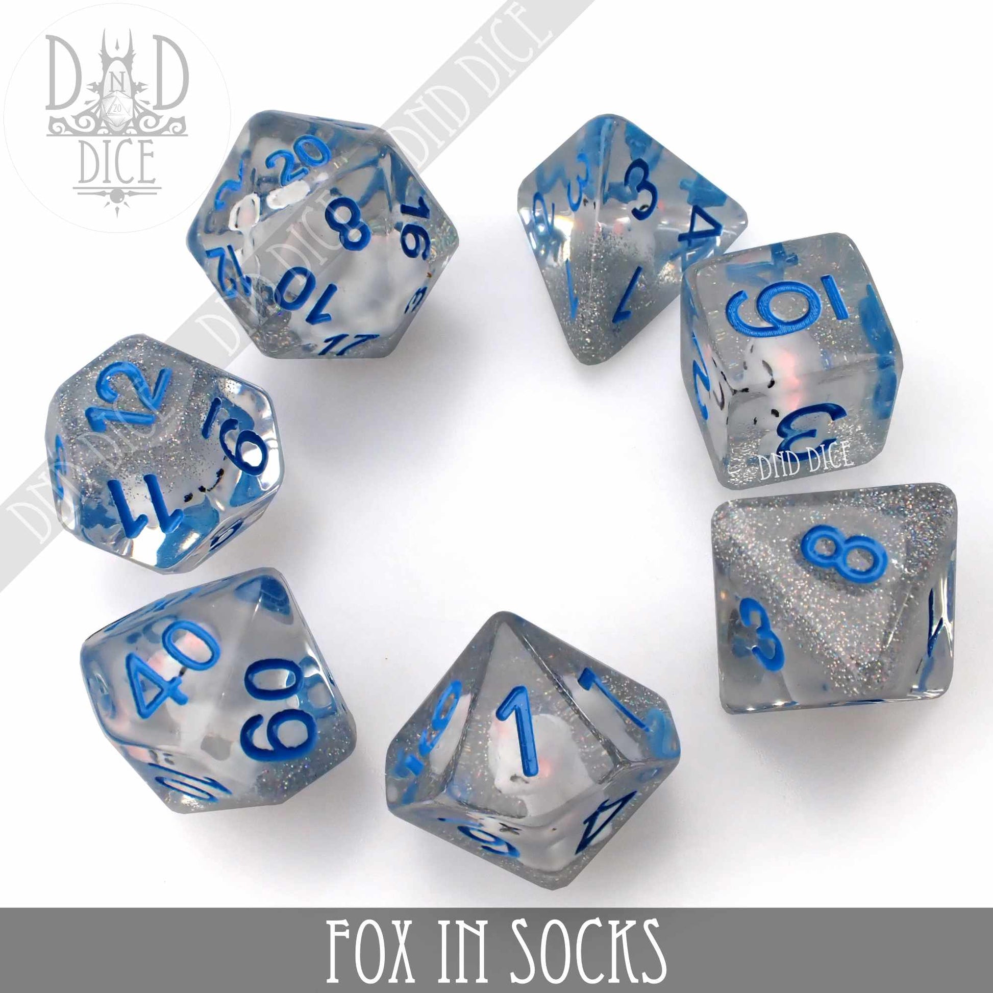 Fox in Socks Dice Set - Premium Dice Sets & Games from DND DICE - Just $15! Shop now at Game Crave Tournament Store